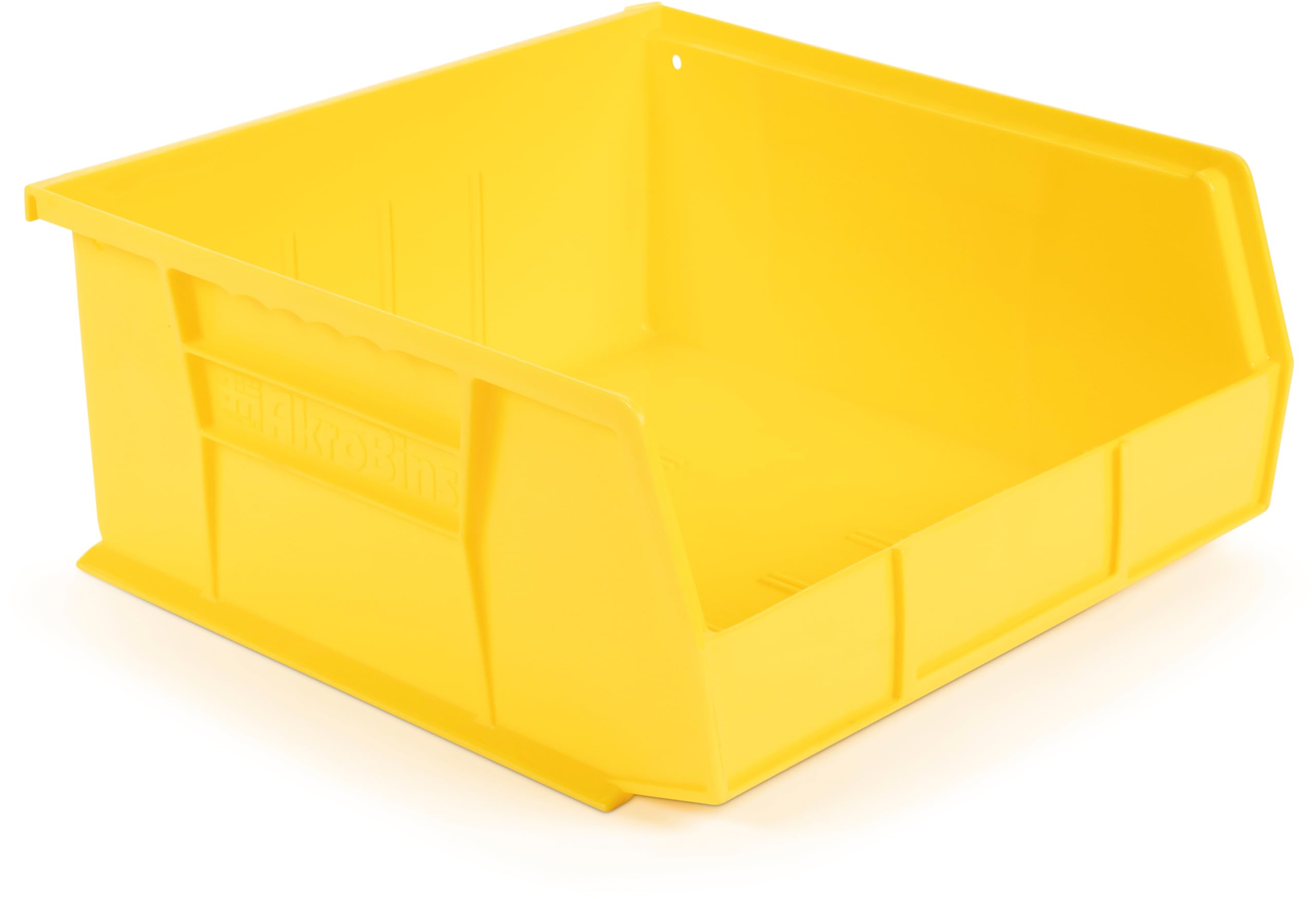 Hudson Exchange 11'' X 11'' X 5'' Plastic Stackable Storage Bin And Hanging Container (Yellow)
