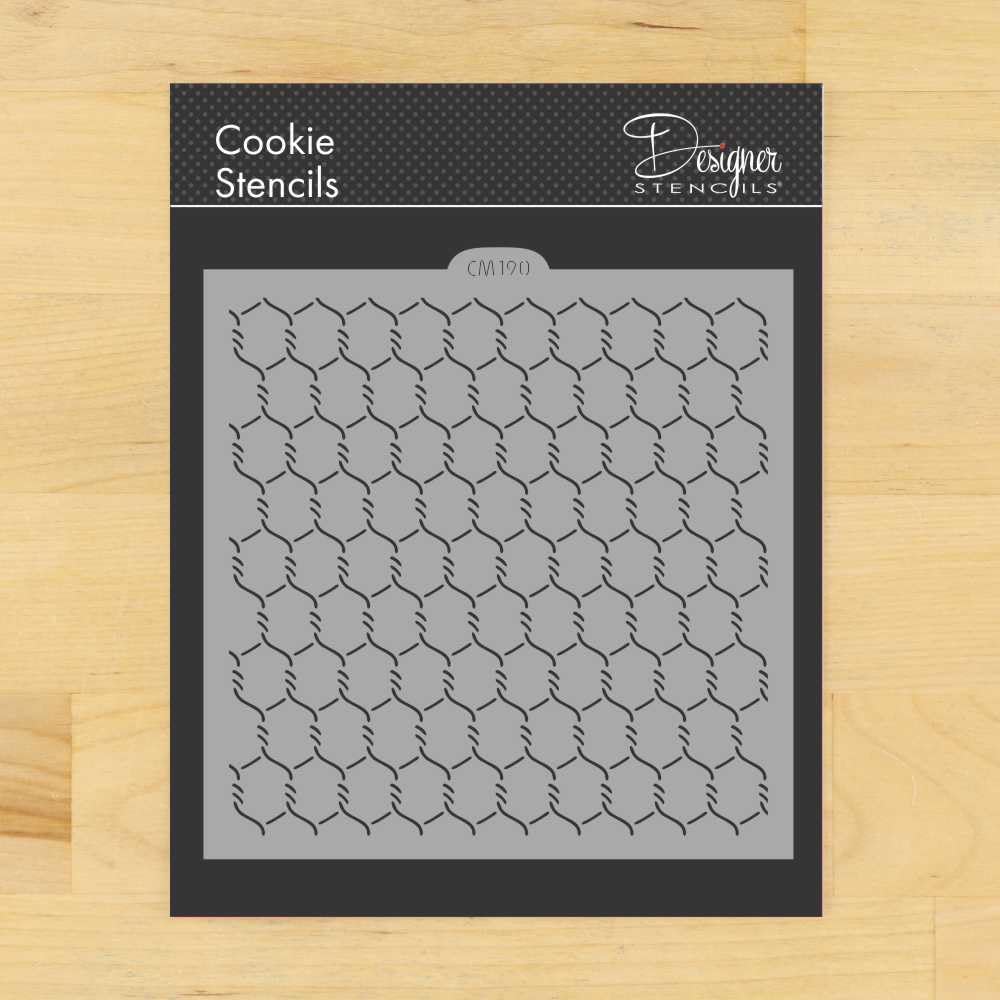 Chicken Wire Cookie And Craft Stencil Cm190 By Designer Stencils