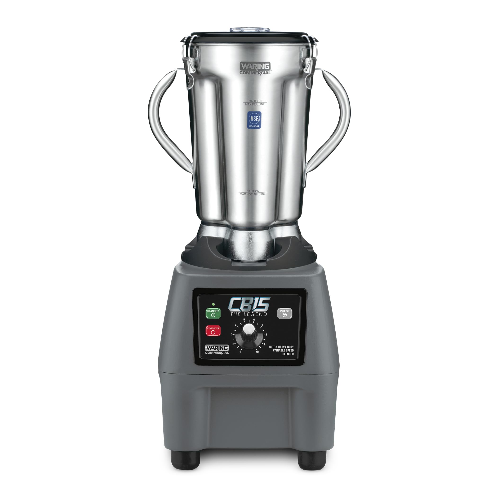 Waring Commercial Heavy Duty Blender, 3.75 Horsepower Motor, 1 Gallon Stainless Steel Container, Variable Speed, for Professiona