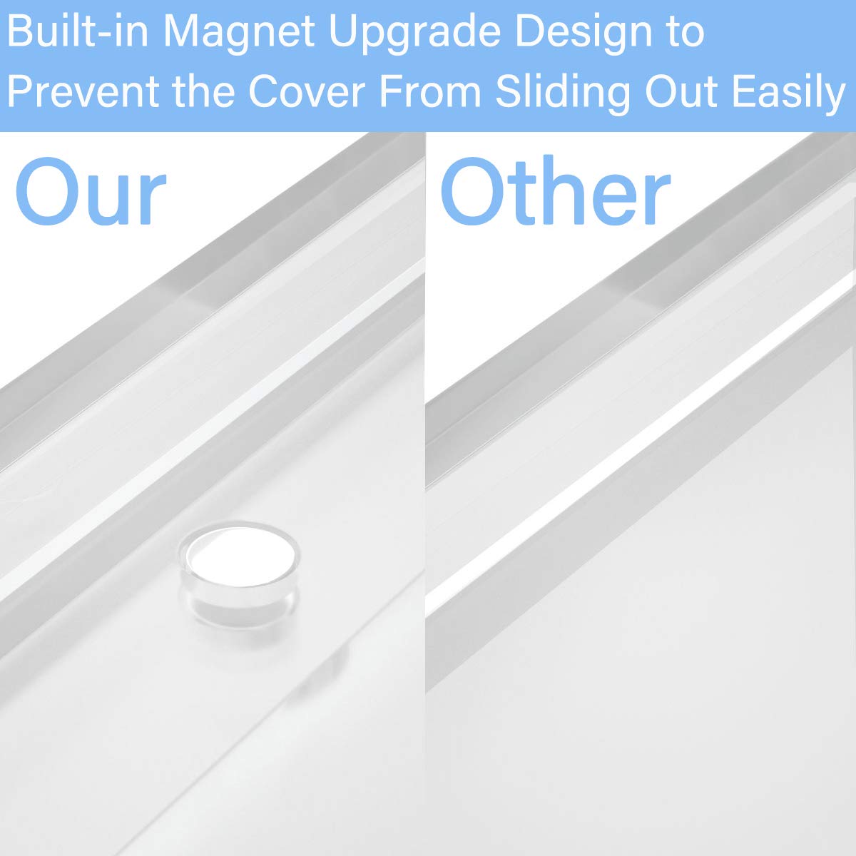 Hiimiei Acrylic Tissue Box Cover Clear Tissue Holder Napkin Dispenser For Home Office Restaurant