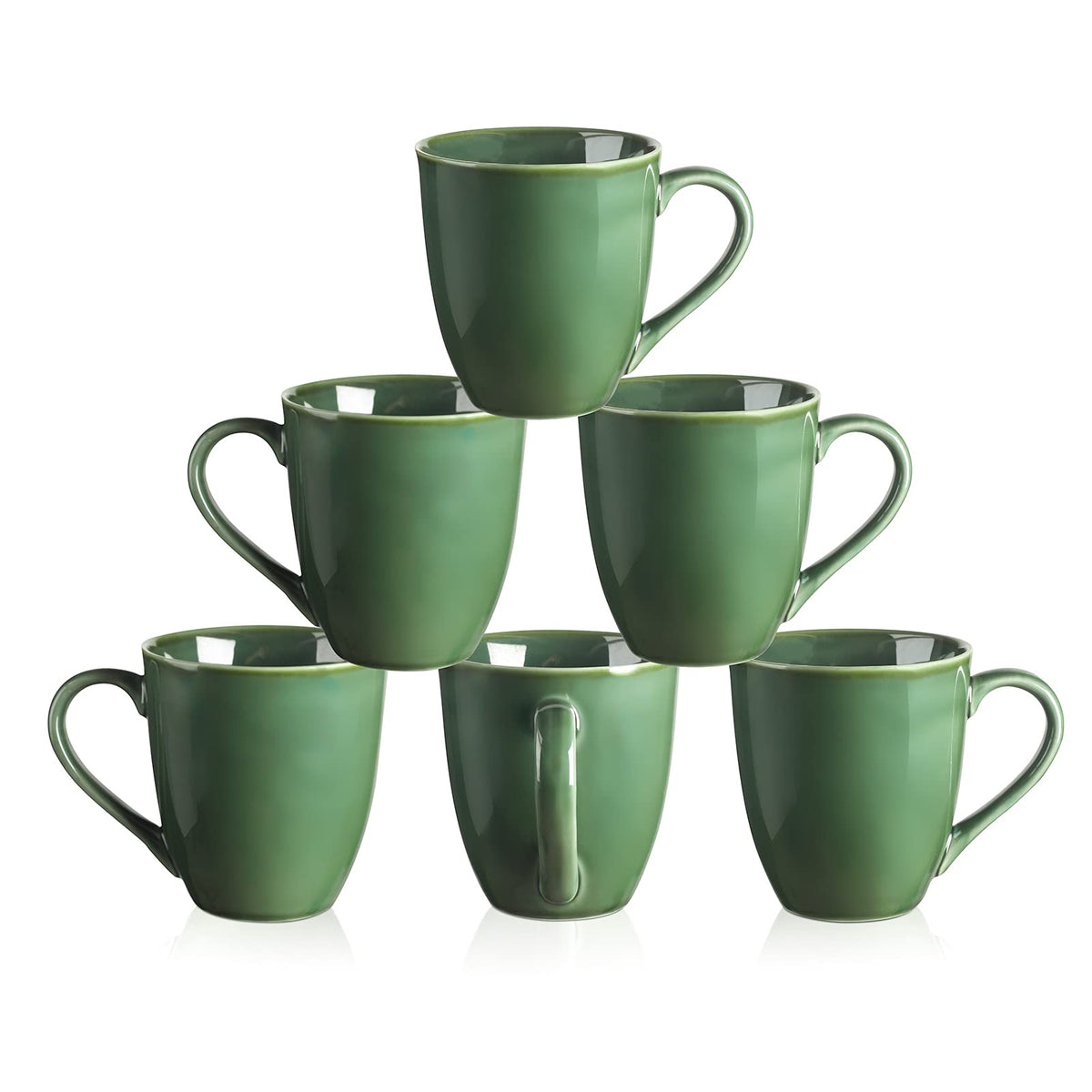 Vicrays Coffee Mug Set, 12 Ounce, Set Of 4, Ceramic Mug For Men, Women, Unique Glazed Mugs With Handle For Coffee, Tea, Milk, Co