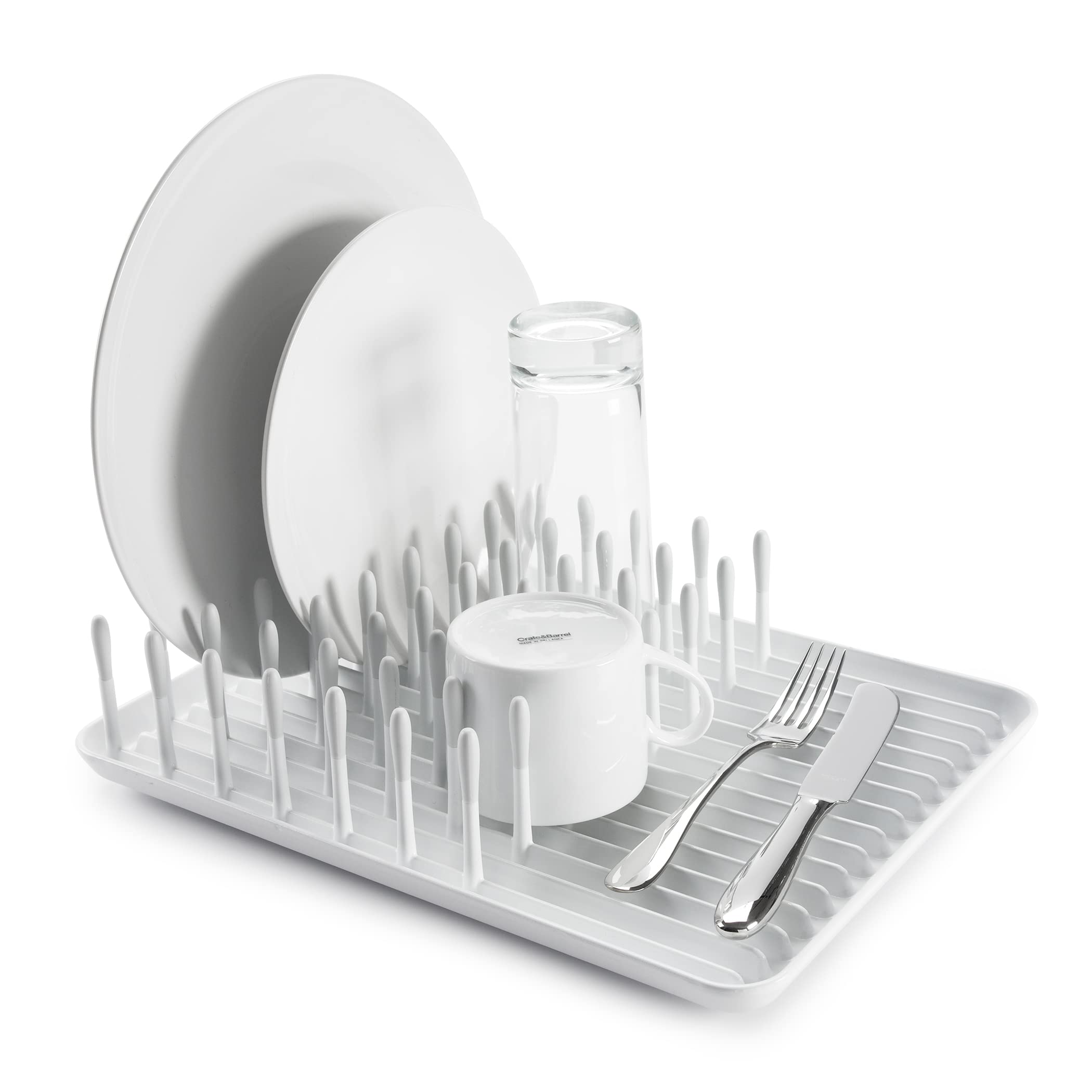 Oxo Good Grips Compact Dish Rack, Biscuit, 13-3/4'' X 10-3/8'' X 3-1/2'' H For Storage