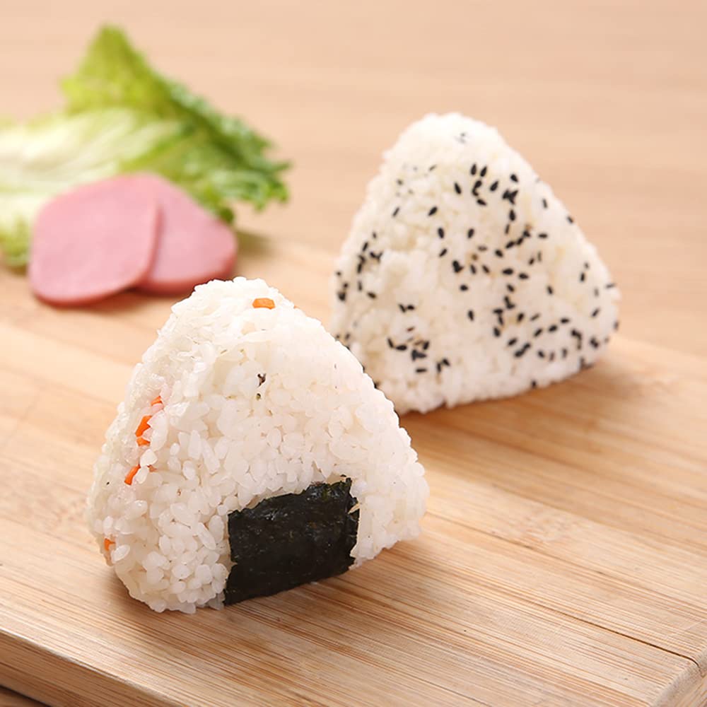 Non Stick Onigiri Triangle Sushi Press Mold  Triangle Rice Ball Mold Maker  Japanese Home Gadgets for Bento  Without Small Rice Paddle (1 Piece)