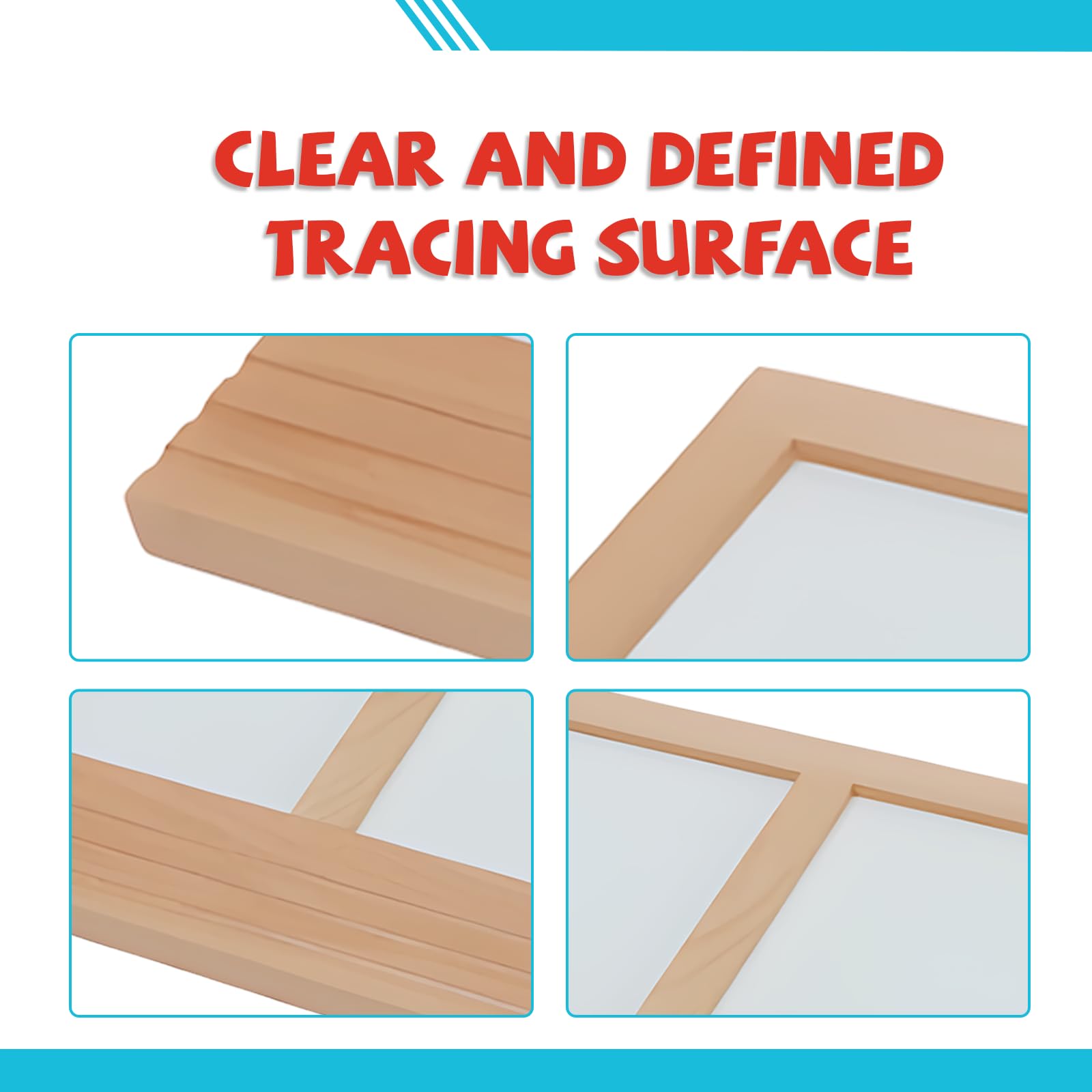 Adena Montessori Metal Inserts Tracing Tray - Fun And Engaging Learning Aid Fine Motor Skills Development