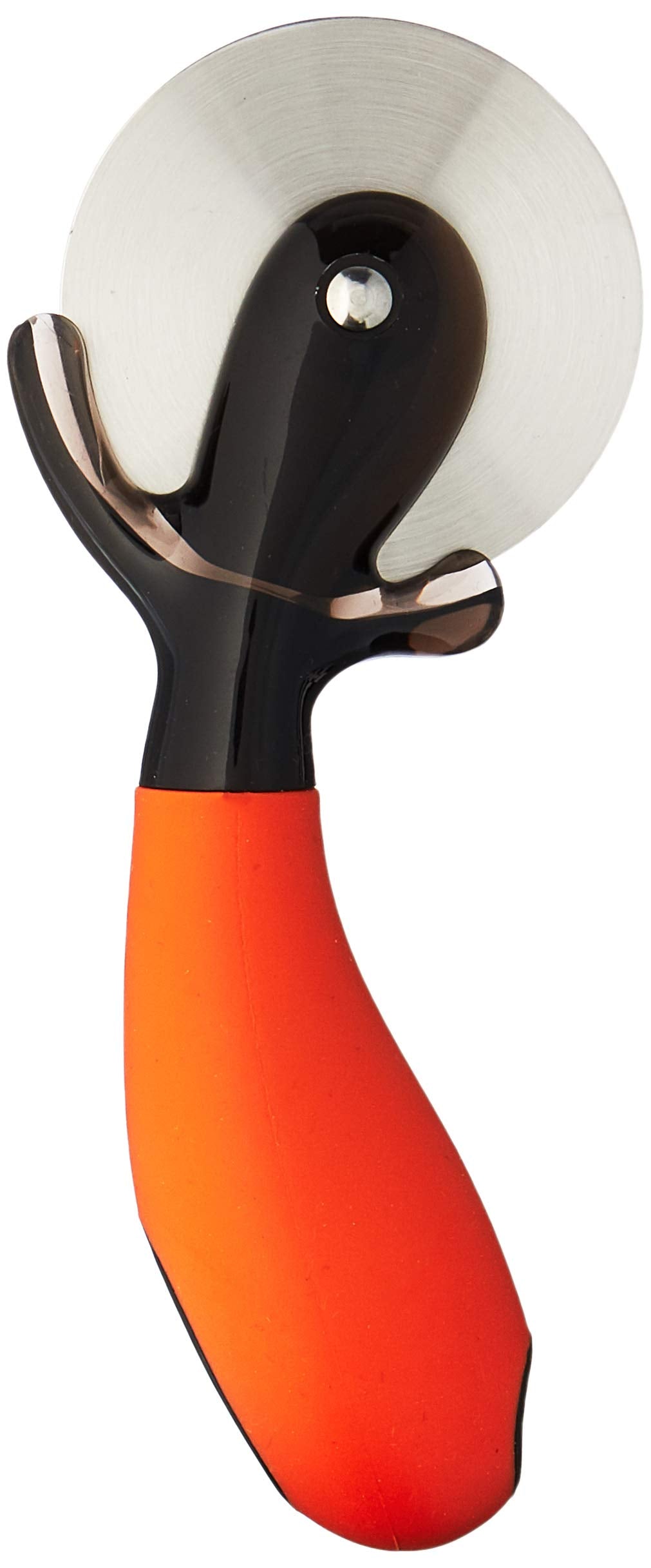 Uniware Professional Non-Stick Kitchen Gadgets With Weighted Handle And Integrated Tool Rests (Pizza Cutter, Orange)