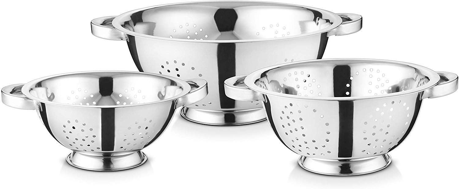Avador Premium Stainless Steel Mixing Bowls Sets Brushed Stainless Steel Mixing Bowl Set, Easy To Clean, Space Saving, Great For