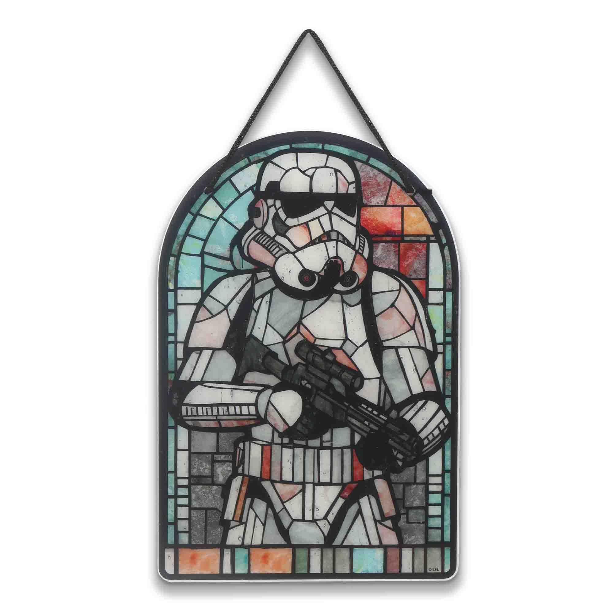 Disney Star Wars Stormtrooper Hanging Acrylic Wall Decor - Galactic Soldier Sign for Bedroom or Movie Room