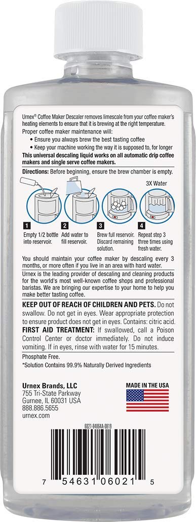 Descaler (2 Uses Per Bottle) - Universal Descaling Solution For Keurig, Nespresso, Delonghi And All Single Use Coffee And Espres