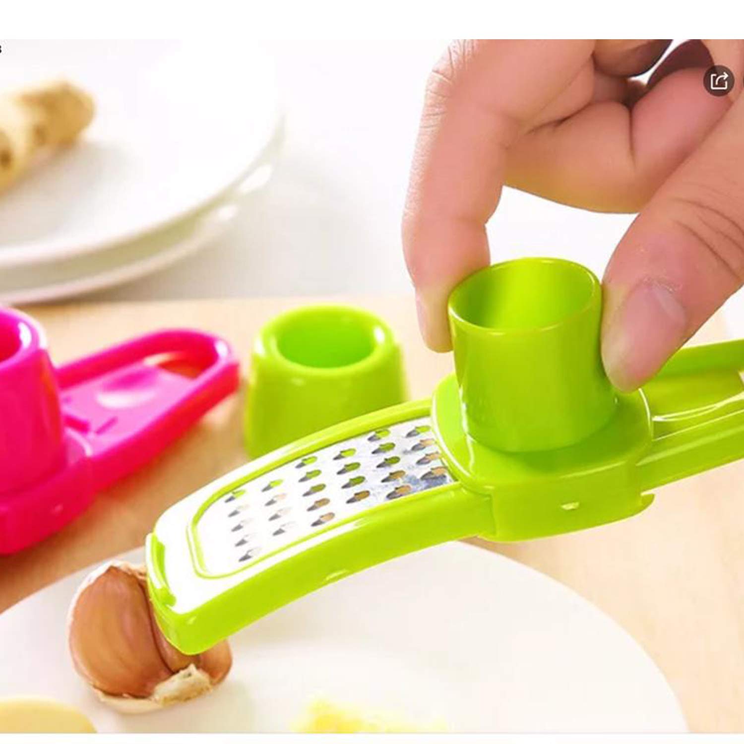 Angel'S Peel Lounge Multipurpose Garlic Mincer And Crusher Easy Squeeze And Clean Garlic Press Dishwasher Safe. Sturdy Design Ex