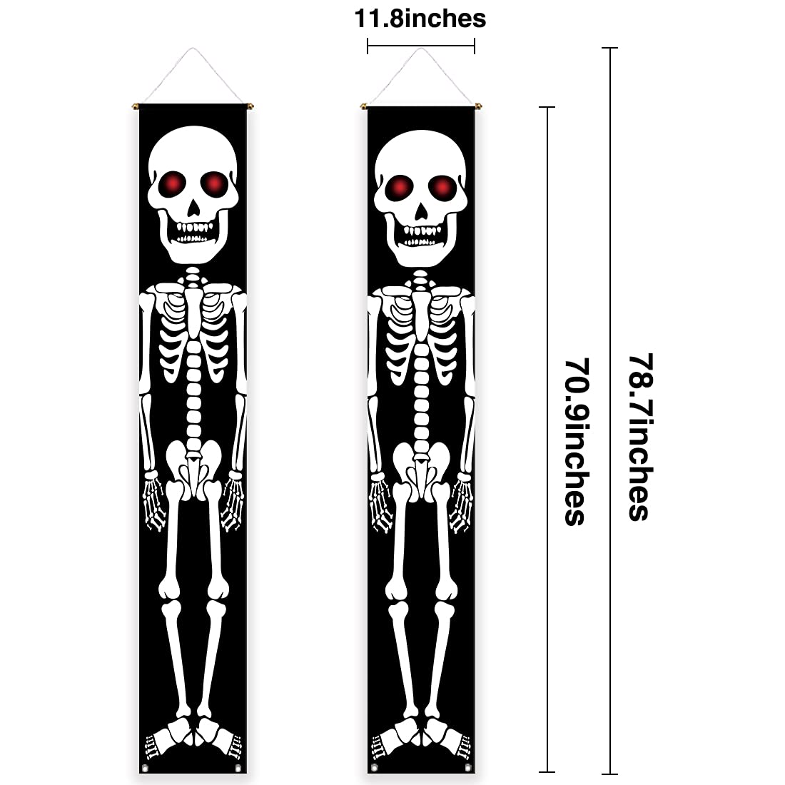 Allenjoy Halloween Skull Soldier Porch Sign Door Banner For Day Of The Dead Trick Or Treat Baby Shower Birthday Party Supplies D