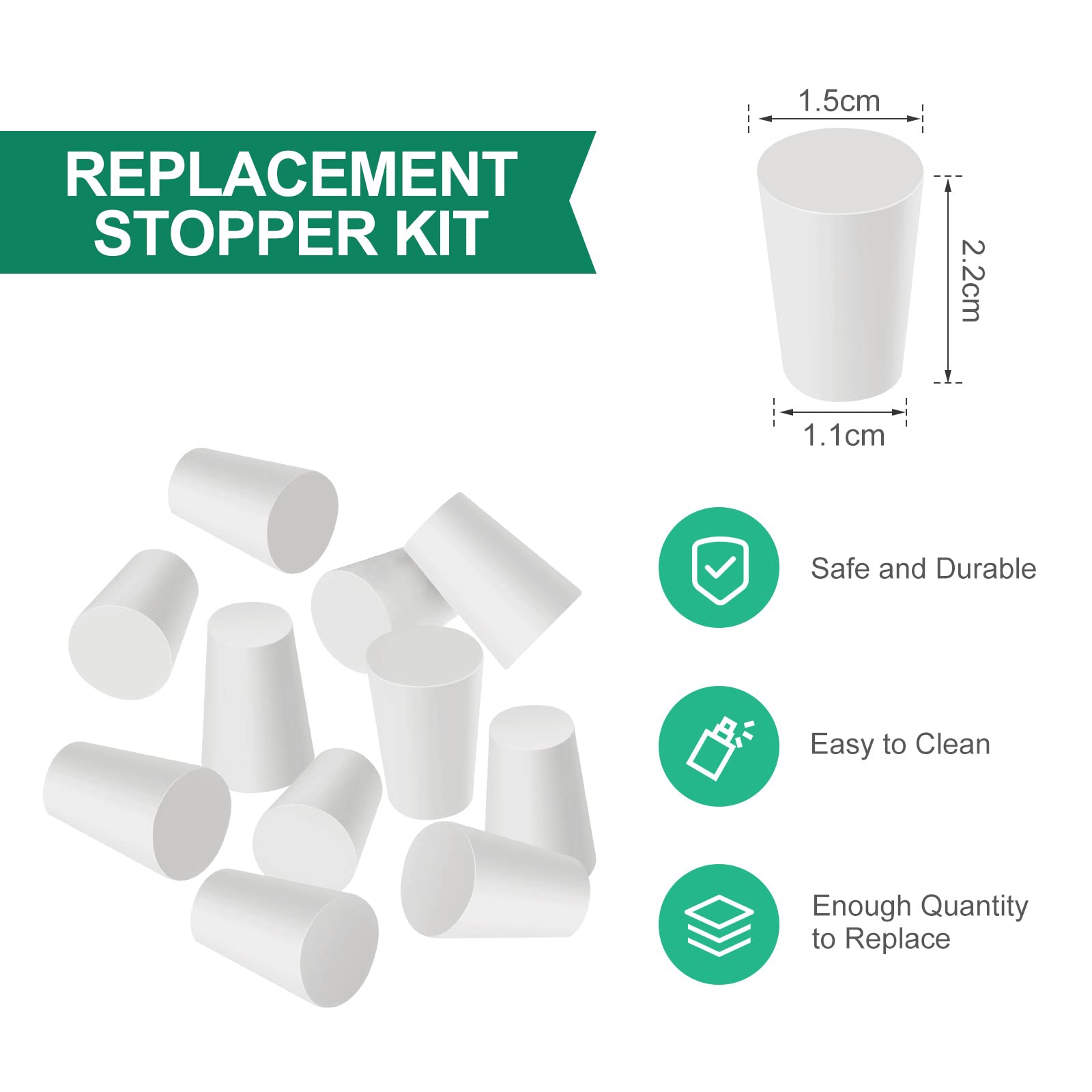20 Pack Cold Brew Coffee Filters Include 8 Coffee Filter 12 Reusable Coffee Filter Replacement Rubber Stoppers Kit for Cold Brew System