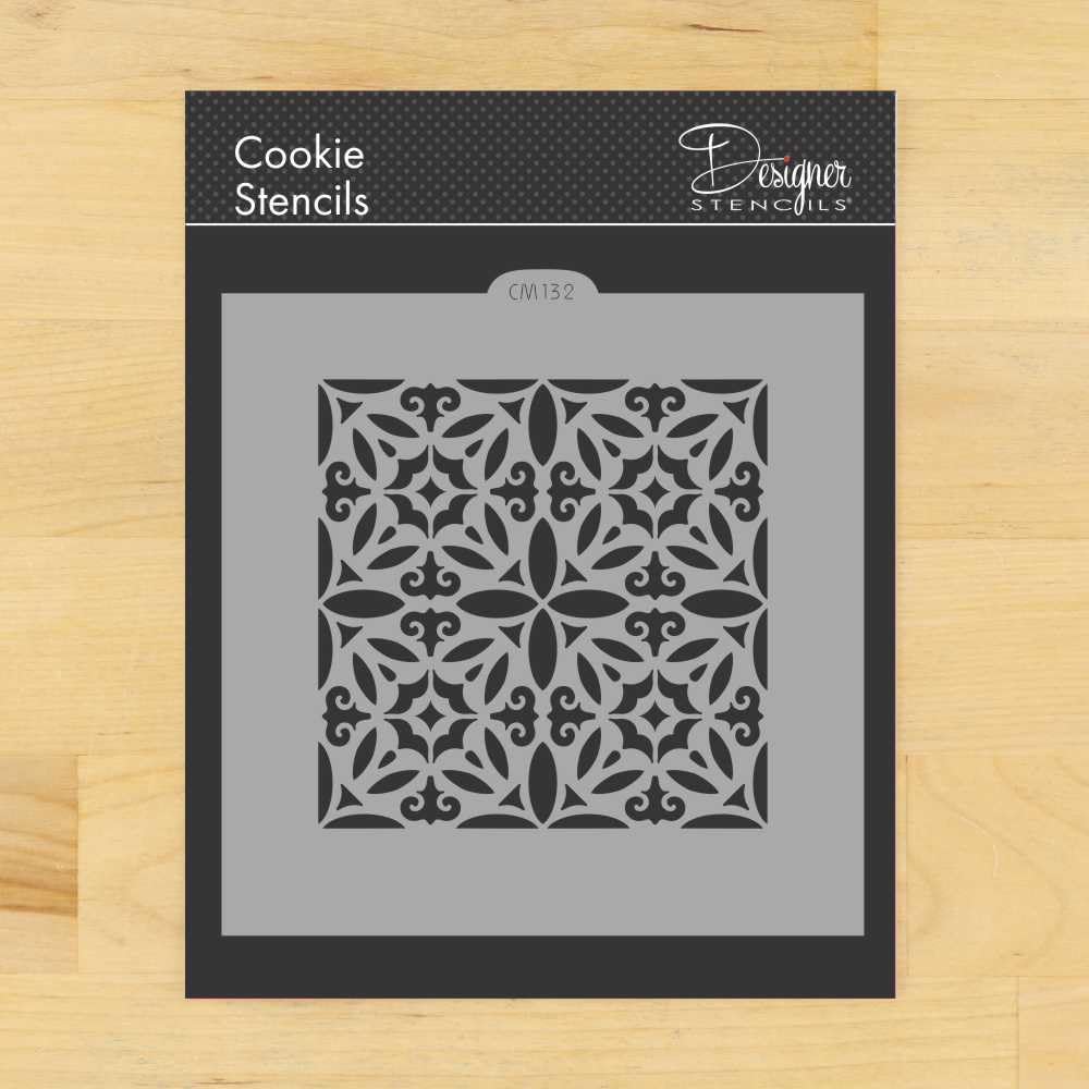 Old World Tile Cookie And Craft Stencil Cm132 By Designer Stencils