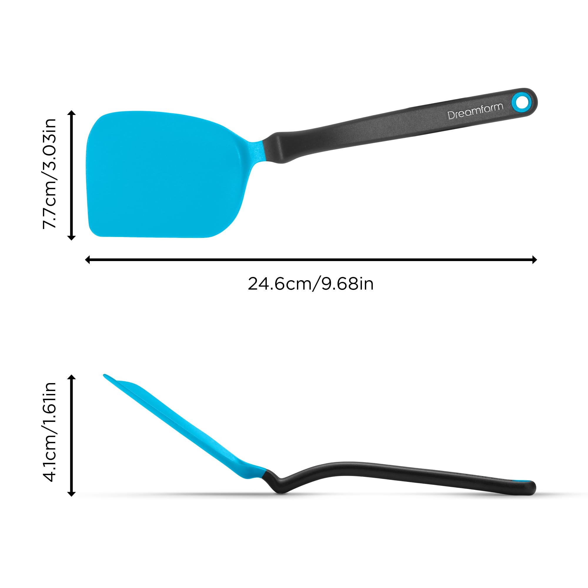 Dreamfarm Mini Chopula  Super Flexible Chopping Sit Up Spatula - Safe For Non-Stick Pans  Dreamfarm Blue