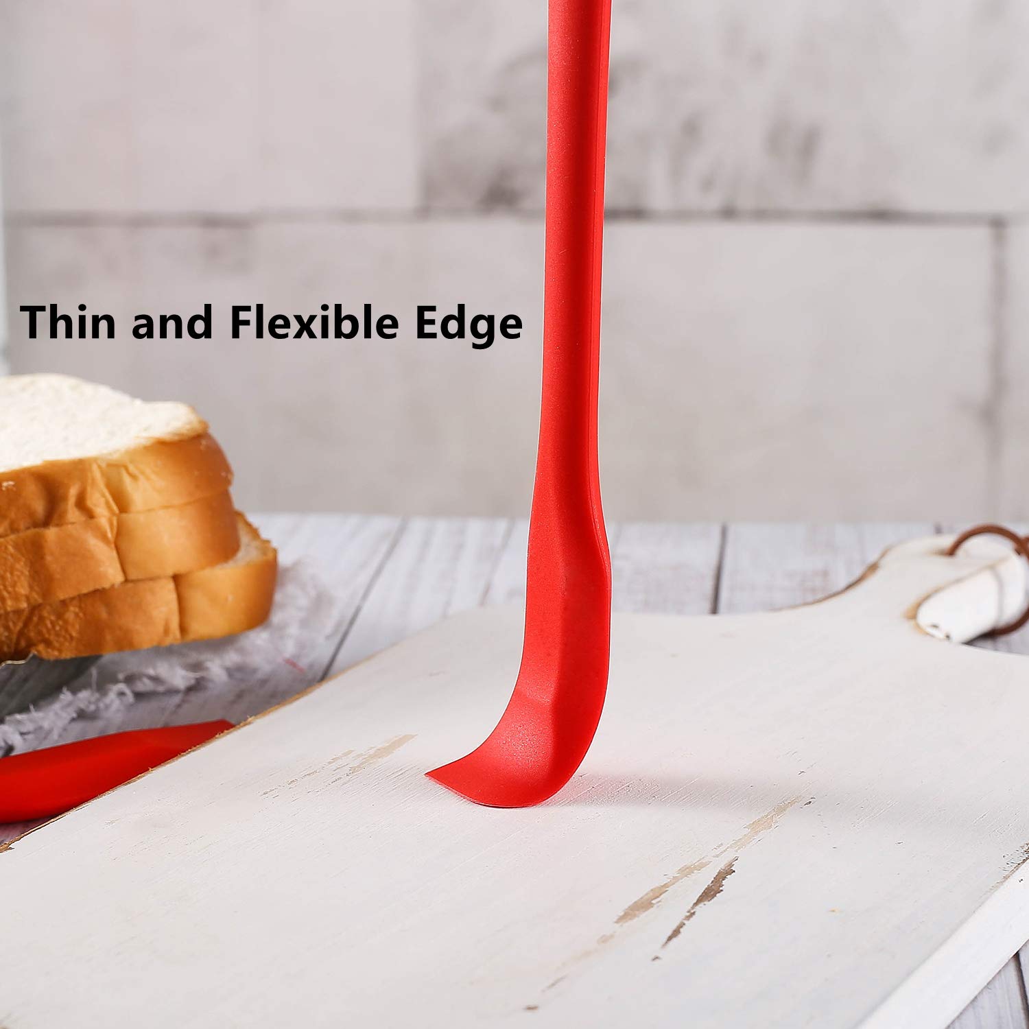 Yoku Made- Small Spatulas Set, Heat-Resistant Mini Spatulas With Sharp And Thin Edge, Nonstick Silicone Spreader, 10 Inches, 4 P