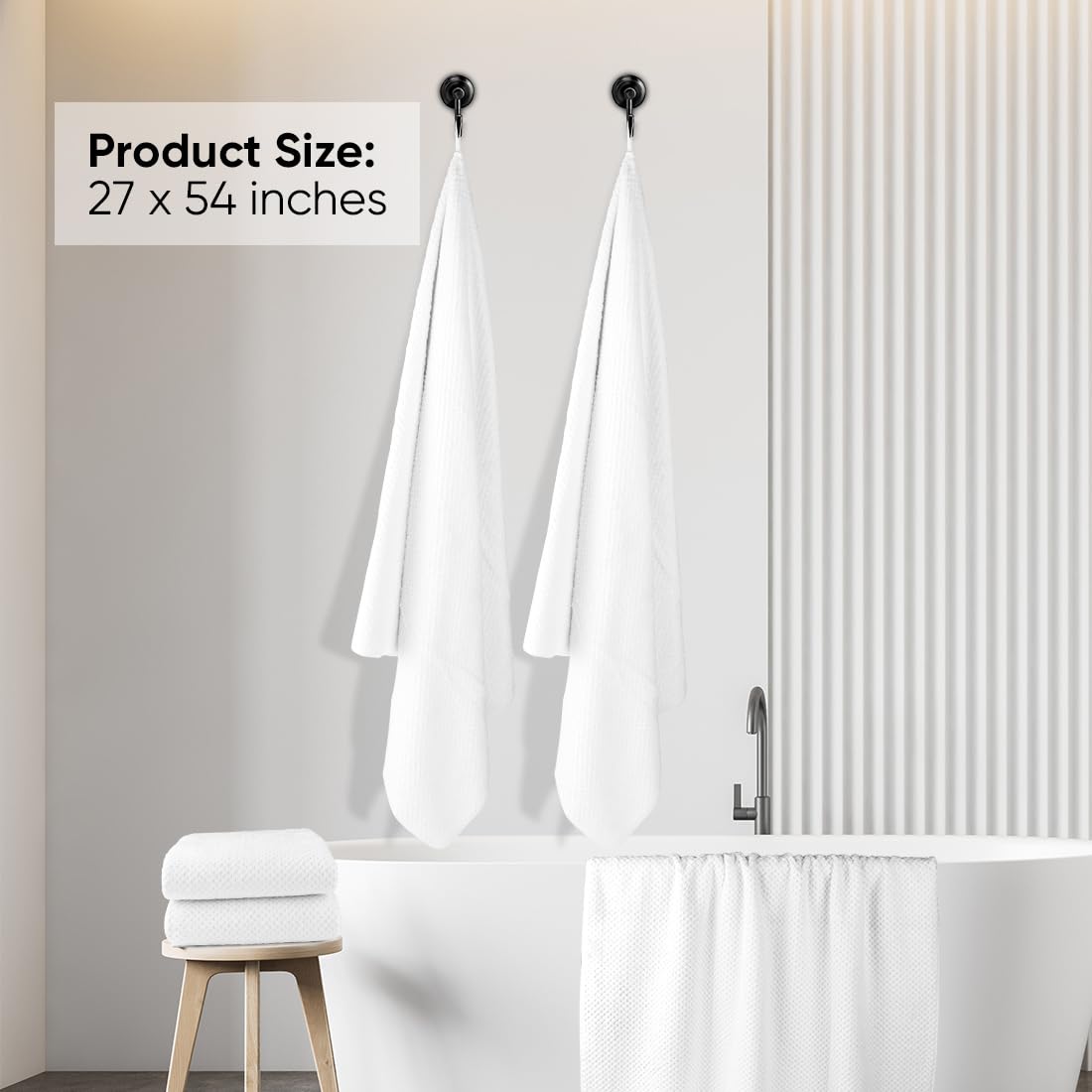 Homexcel Bath Towel Set Pack Of 4, (27 X 54 Inches) Microfiber Ultra Soft Highly Absorbent Bath Towel, Lightweight And Quick Dry