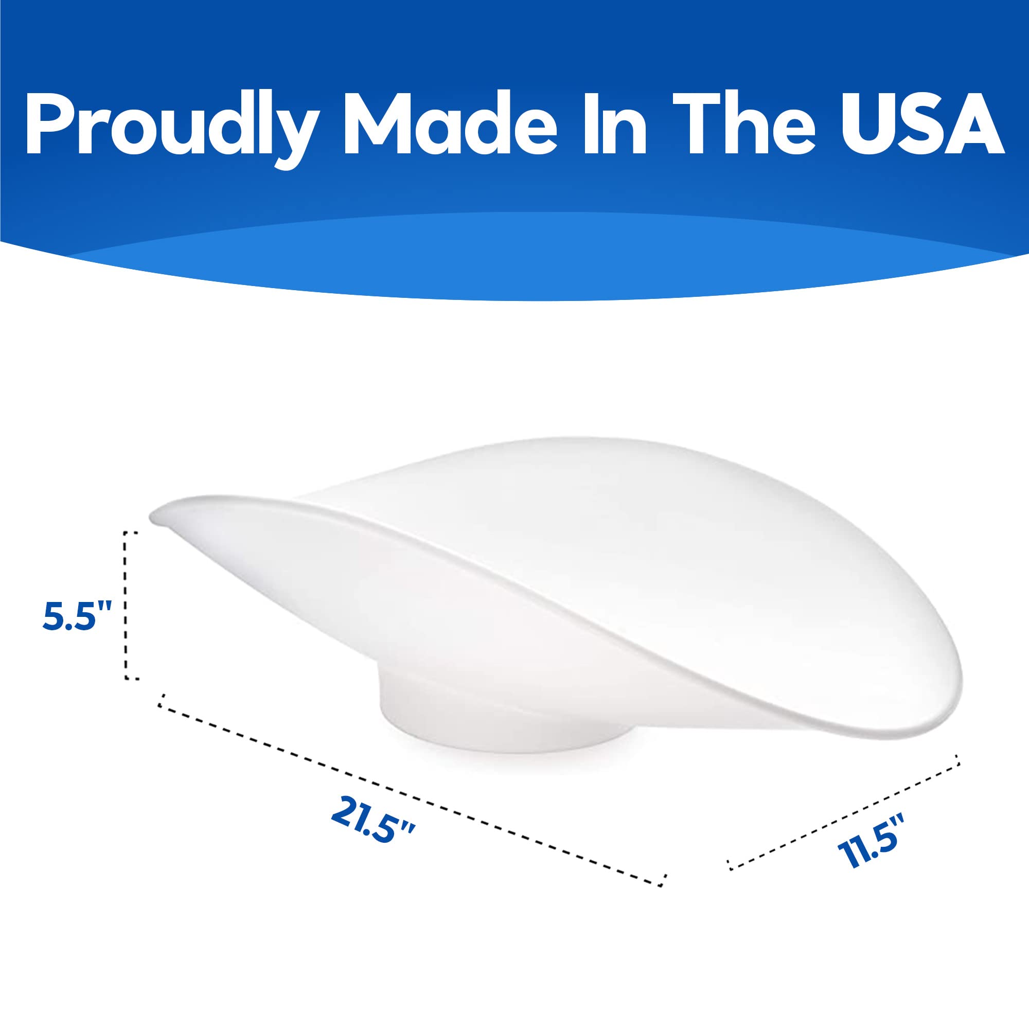 Penn Scale Usa-Made Plastic Footed Bakers Scale Scoop For Weighing (11'' X 21'' X 6'') - White Footed Plastic Scoop Made With Fo