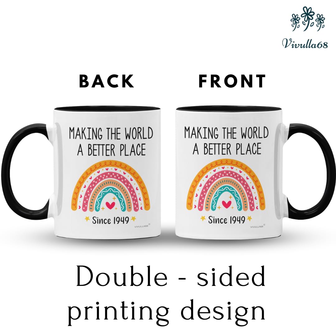 Vivulla68 75th Birthday Gifts For Women Men, Gifts For 75 Year Old Woman, 1949 Birthday Gifts For Women, Birthday Gifts For Wome