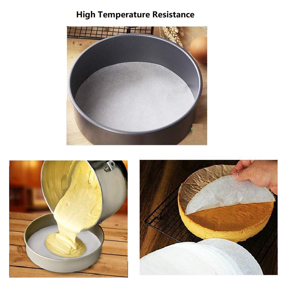 Parchment Paper Baking Circles, 9 Inch Diameter Round Non-Stick Parchment Paper Liner For Baking Cakes, Cooking, Dutch Oven, Tor