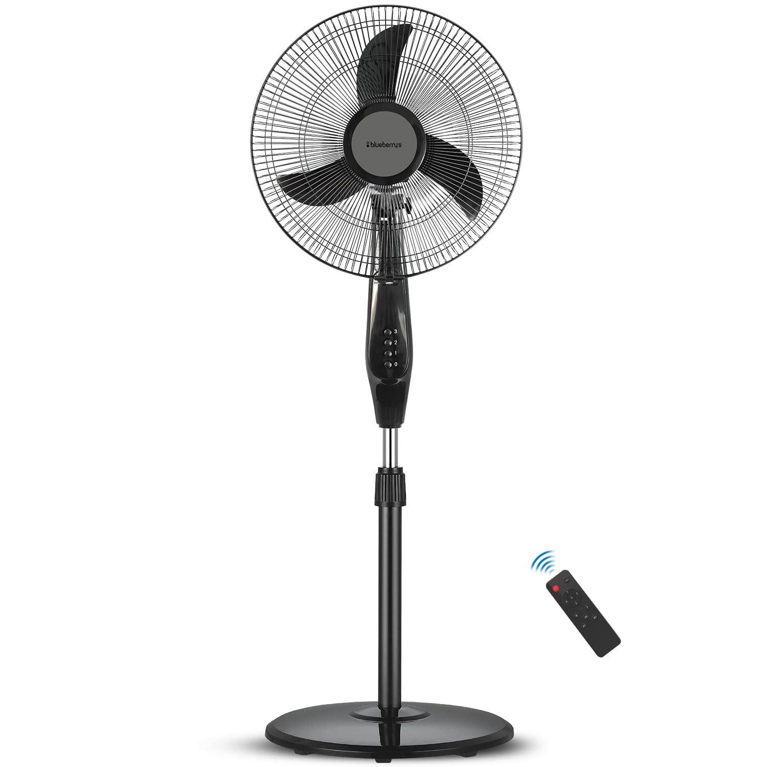 BlueberryS Lee 35Watts 400Mm Bldc Pedestal Staing Fan,7Speed Remote With Oscillation,Timer, Sleep,Ideal For Home & Office 2