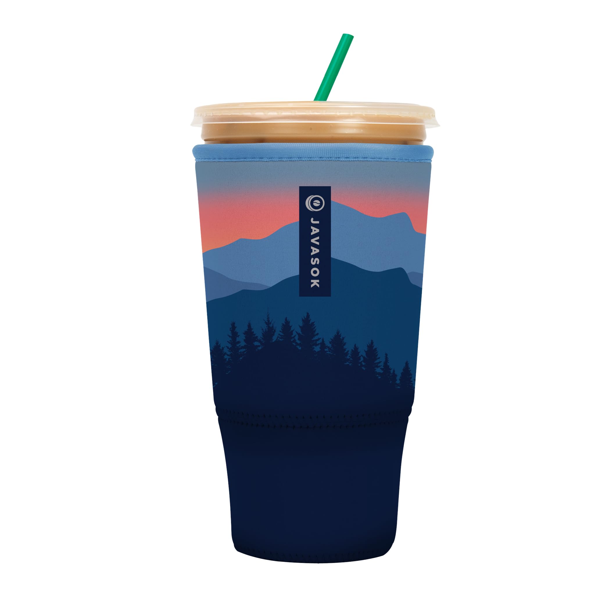 Sok It Java Sok Iced Coffee & Cold Soda Insulated Neoprene Cup Sleeve (Blue Ridge, XXLarge: 44-48oz)