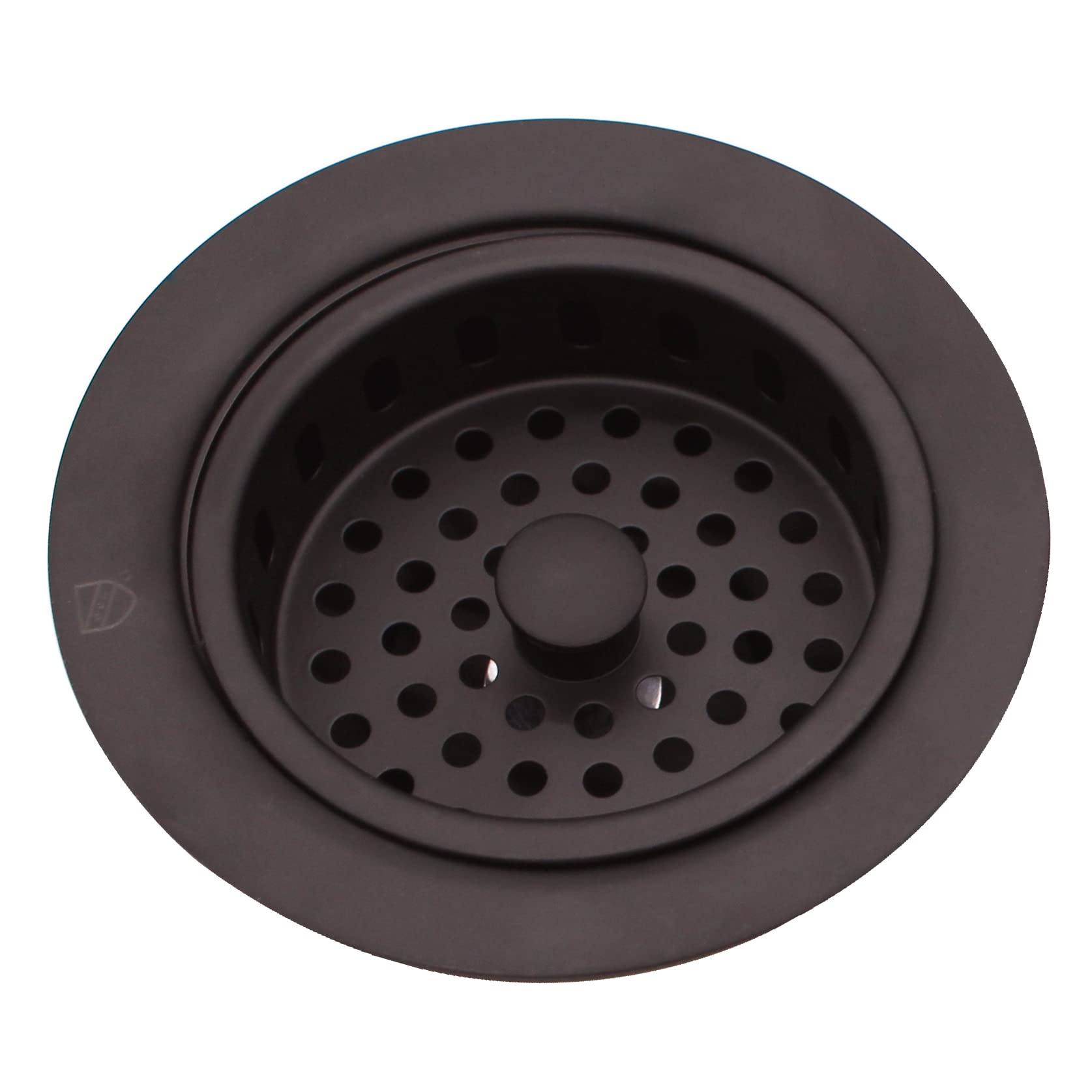 Westbrass R214-12 3-1/2-Inch Large Post Style Kitchen Sink Basket Strainer, Oil Rubbed Bronze