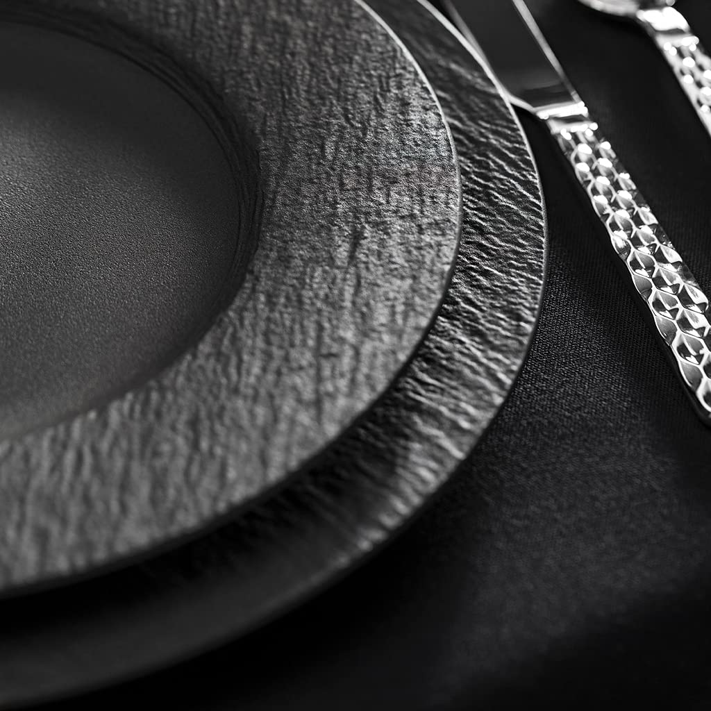 Villeroy & Boch Manufacture Rock Dinner Plate, 10.5 In, Premium Porcelain, Gray