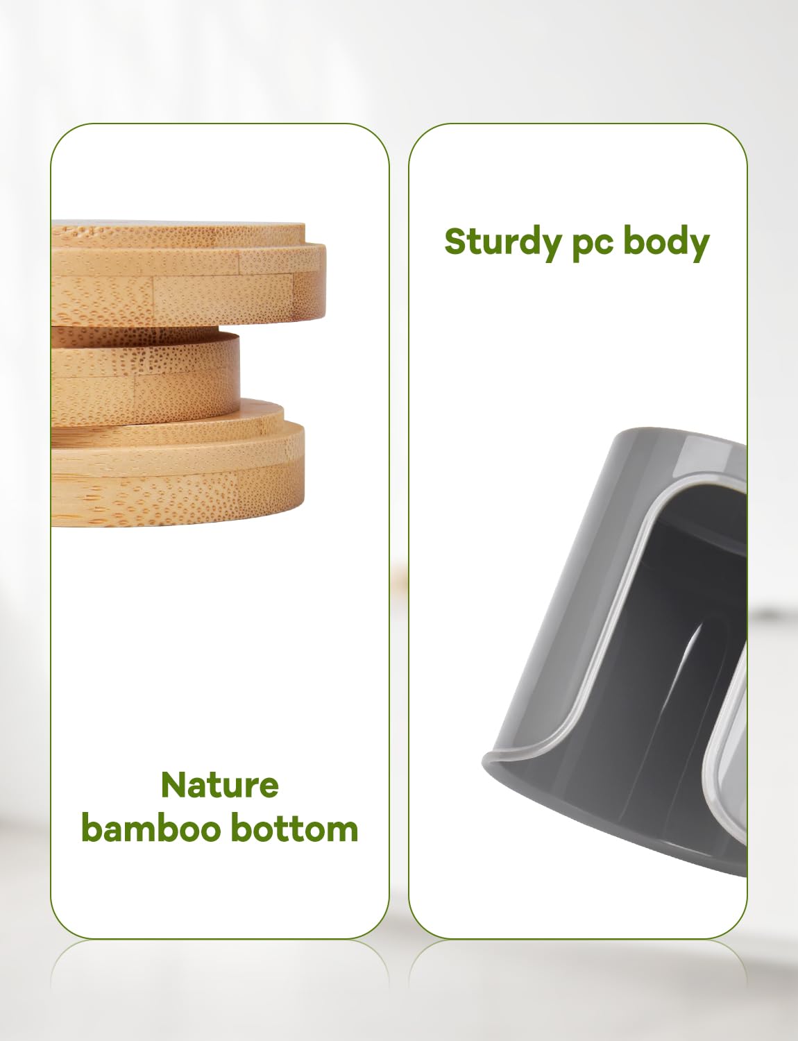 Bathroom Cup Holder - Small Cup Dispenser For Dixie 3 Oz Bathroom Cups, 3 4 Ounce Mouthwash Cup Dispenser - Pc/Bamboo, Grey, Pac