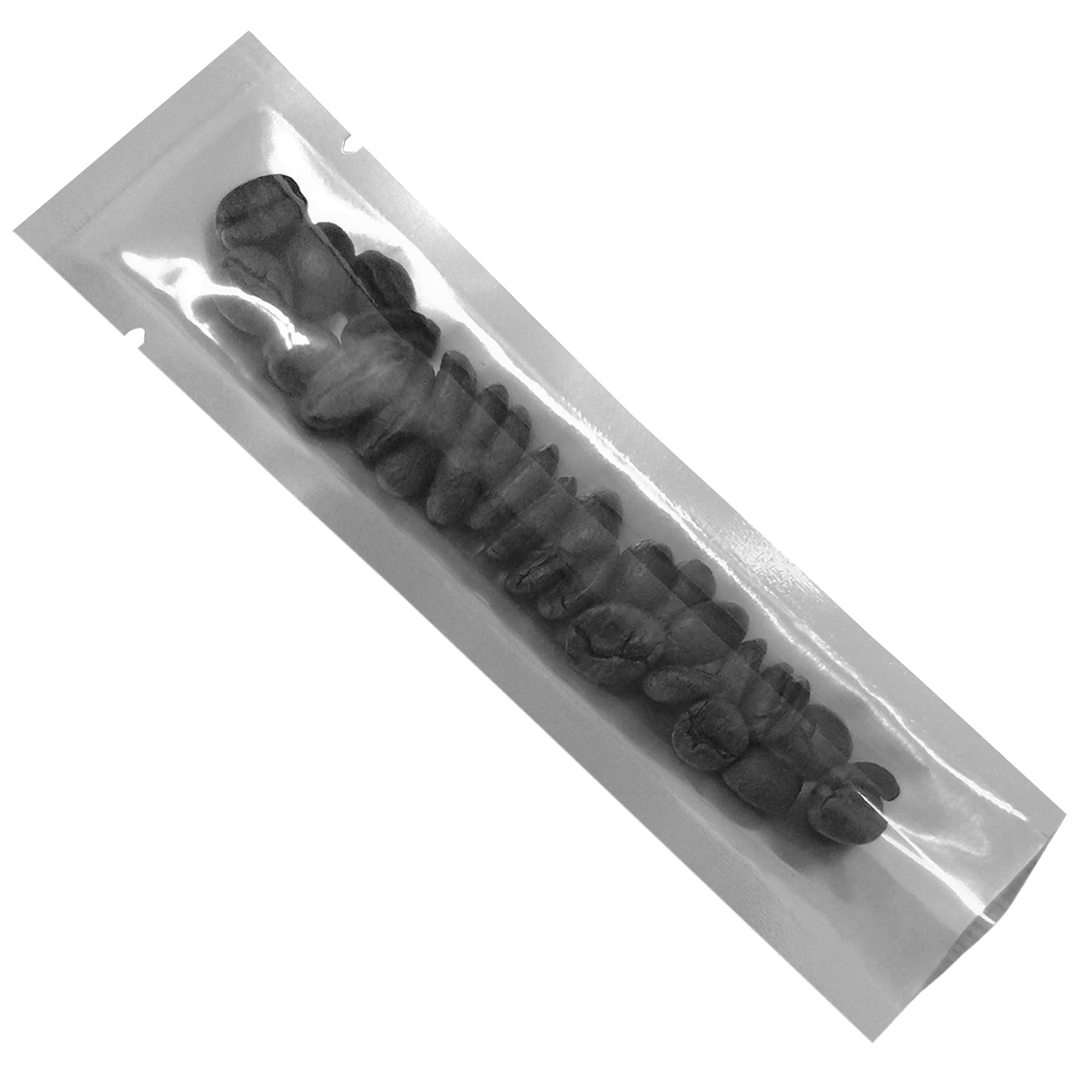 PABCK 100 Pcs 1.97x5.91 inch (inside size 1.57x5.51 inch) Clear Front Vacuum Heat Sealable Foil Bag Mylar Packets for Travel Ski
