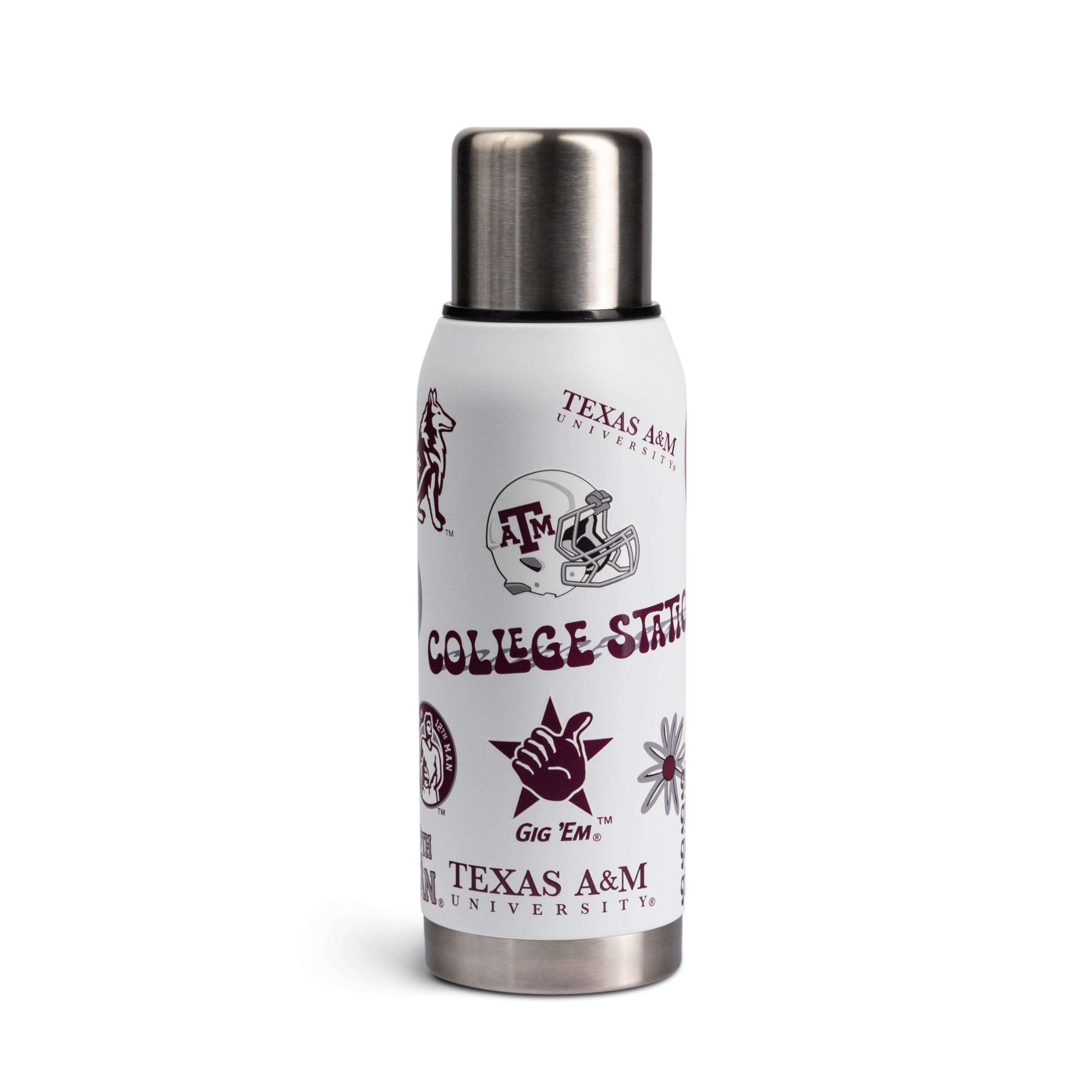 The Memory Company Officially Licensed 34oz Team Spirit Insulated Bottle, Texas A&M University