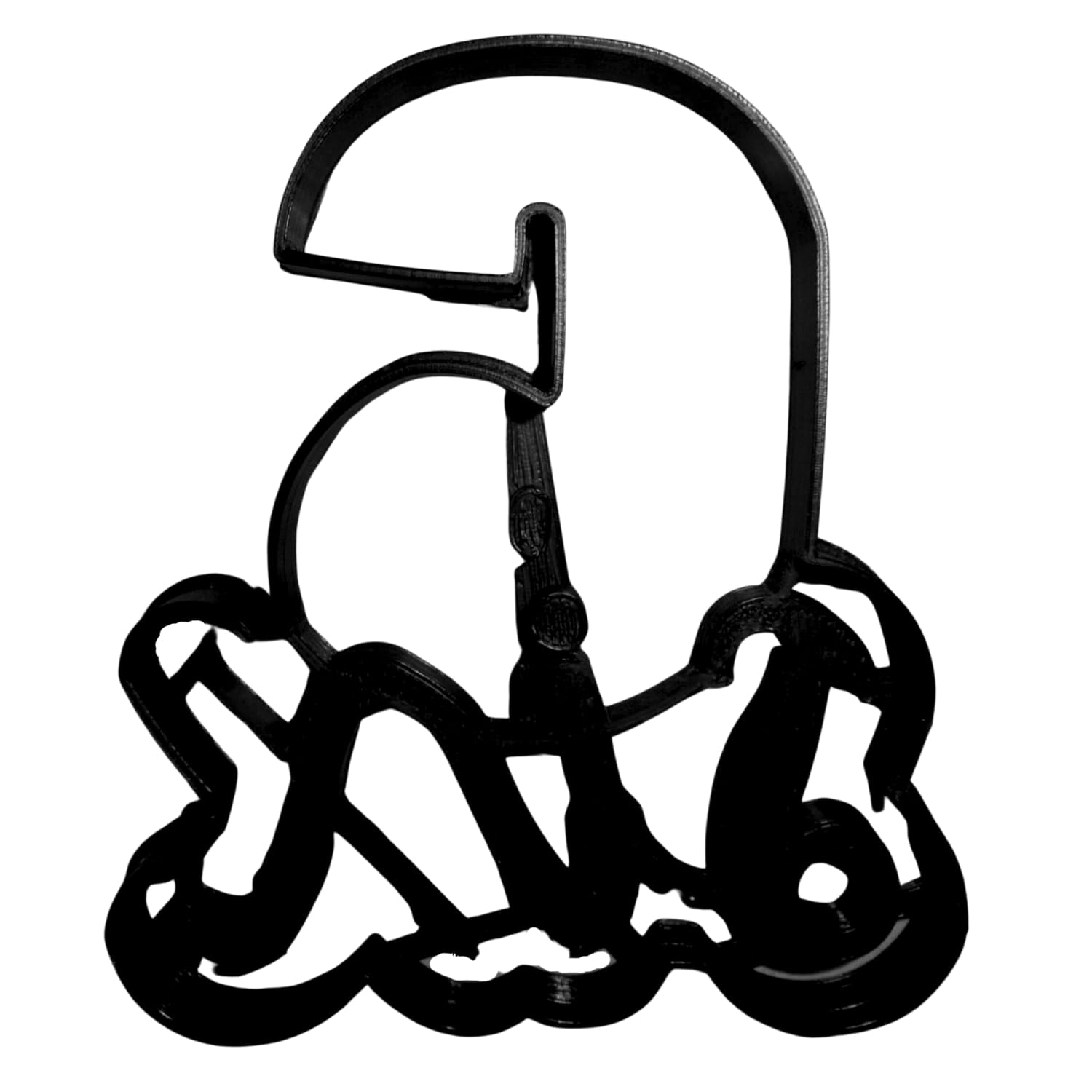 Number Six 6 With Word Birthday Anniversary Party Age Detailed Cookie Cutter Made In Usa Pr2407