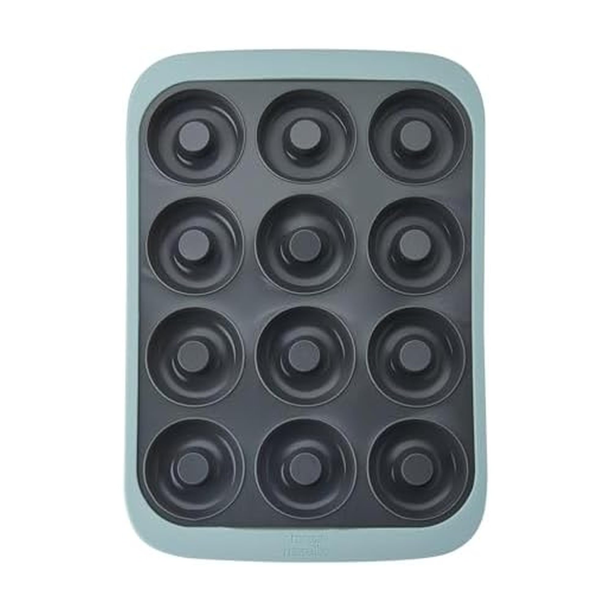 Chicago Metallic 12-Cup Silicone Donut Pan, Nonstick Bakeware with Wire-Reinforced Rim, BPA-Free Food-Grade Silicone, Oven Safe 