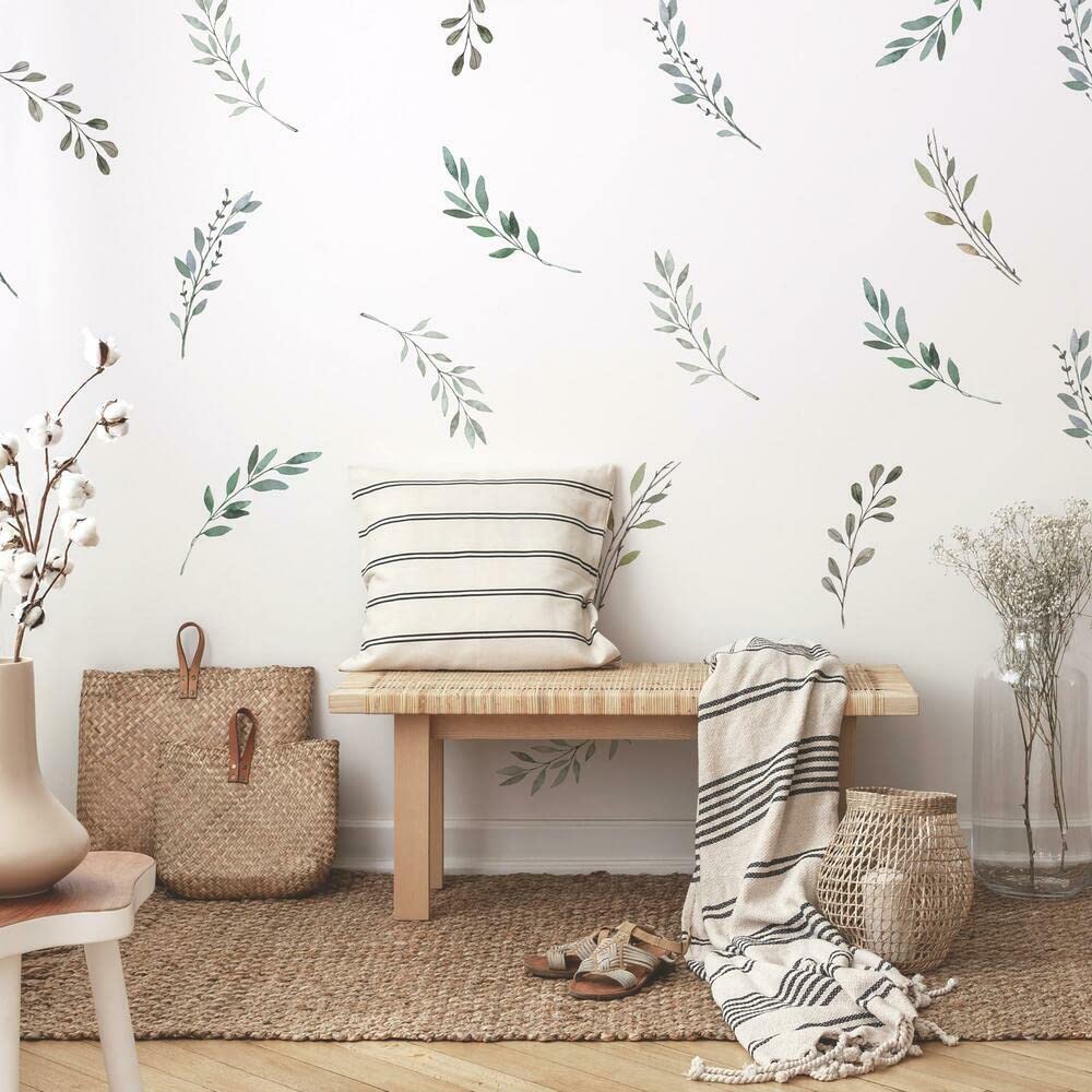Roommates Rmk4581Scs Rustic Country Leaves Peel And Stick Wall Decals
