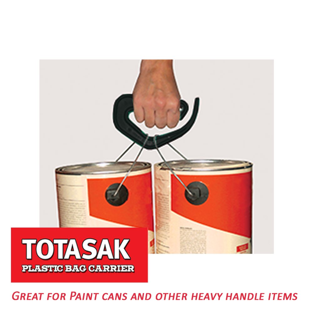 Totasak Grocery Bag Carrier (2 Pack) - Multiple Shopping Bag Holder Handle - Durable Lightweight Multi Purpose Secondary Handle
