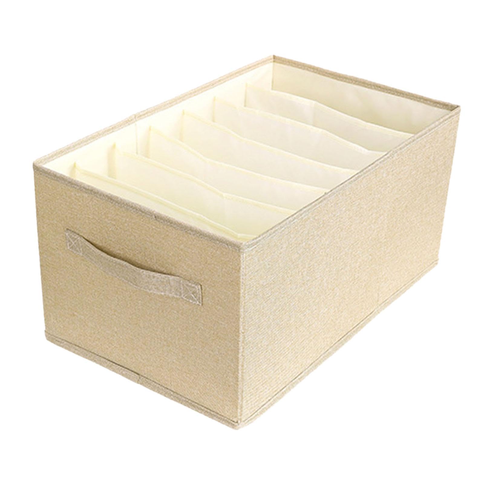 Merishopp Closet Organizer With Handle Multipurpose For Nursery Cabinet Bookcase Shelf 7 Grids