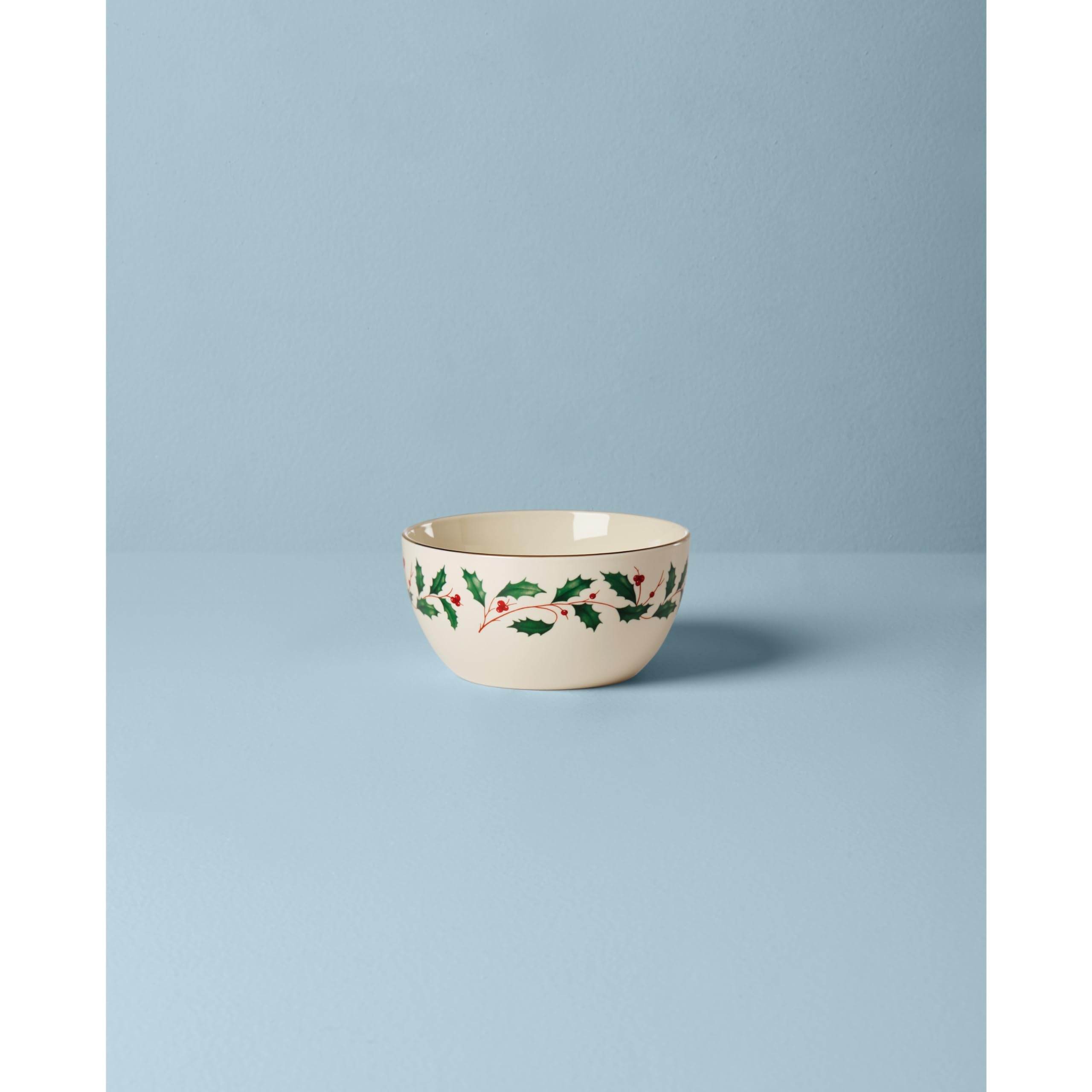 Lenox Serveware, Holiday Small Bowl, Service for 1, 14 Oz Made From Porcelain for Christmas Hosting, Christmas Decor, Dishwasher
