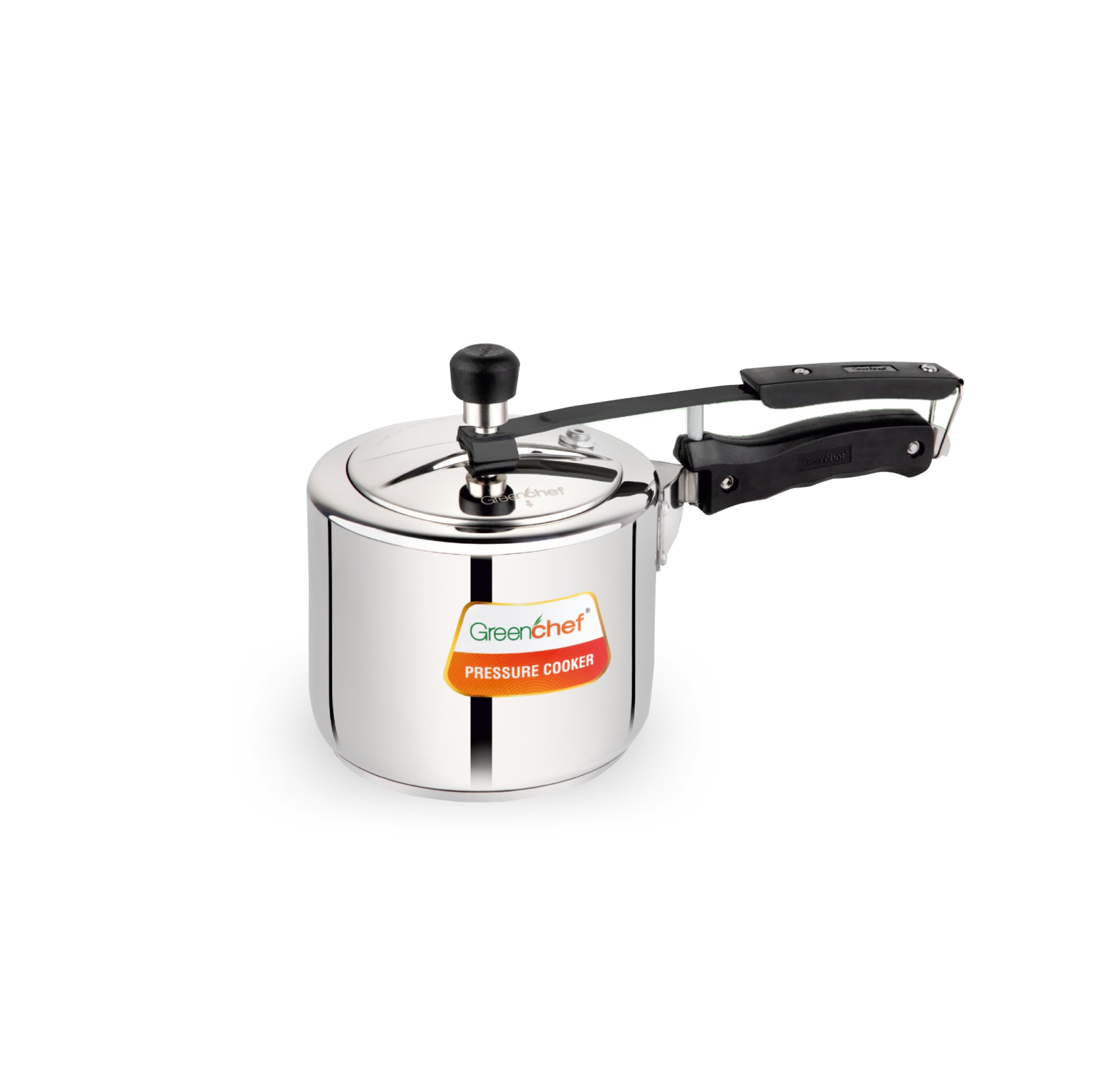Greenchef Stainless Steel Inner Lid Pressure Cooker 3 Litre - Classic, Isi Certified, Induction And Gas Compatible, Glossy Finis