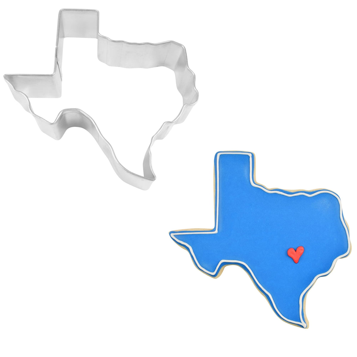 R&M Texas State 3.5'' Cookie Cutter In Durable, Economical, Tinplated Steel
