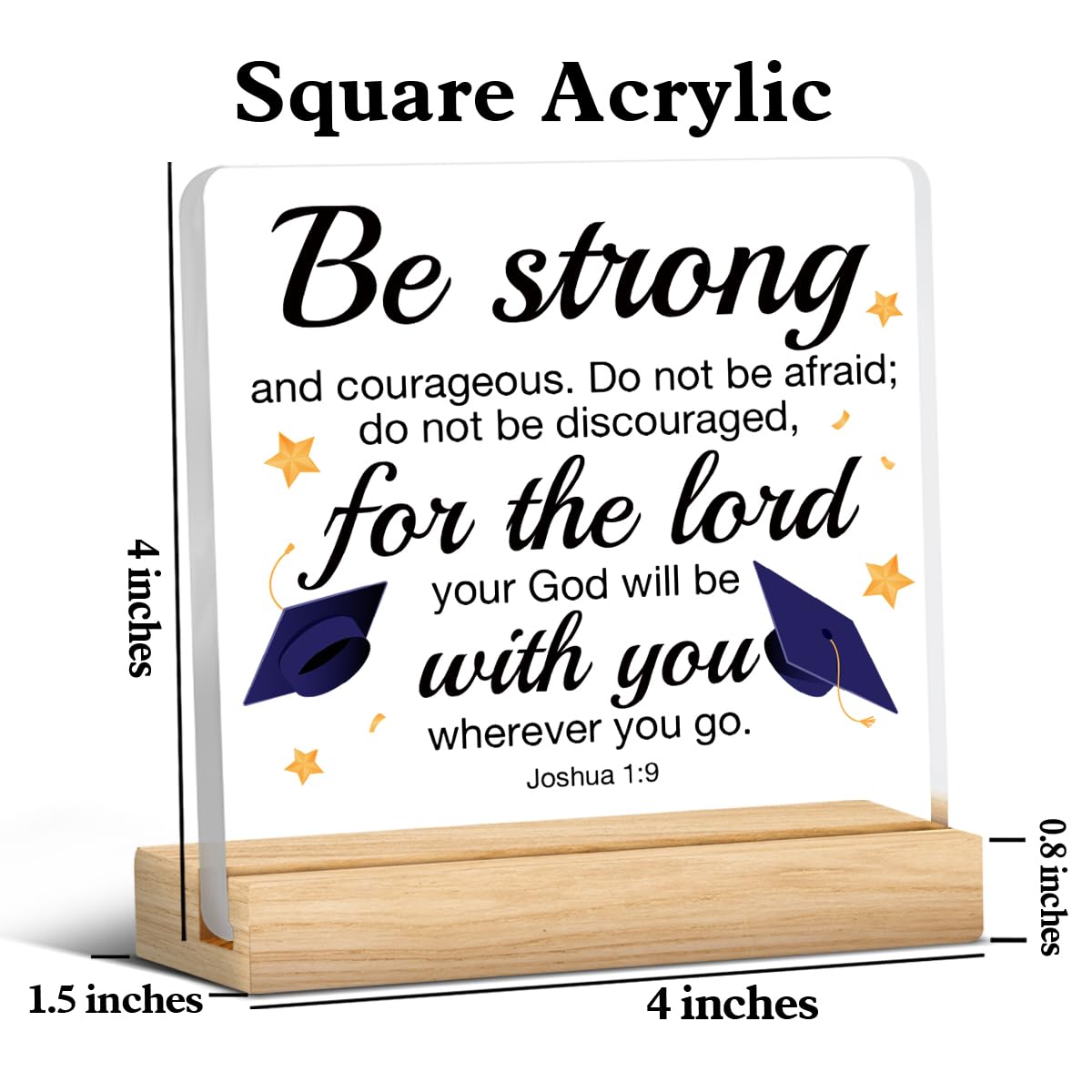 Christian Graduation Gifts for Her Him, Graduation Gifts for Phd Masters High School College Student, Religious Gift Acrylic Des