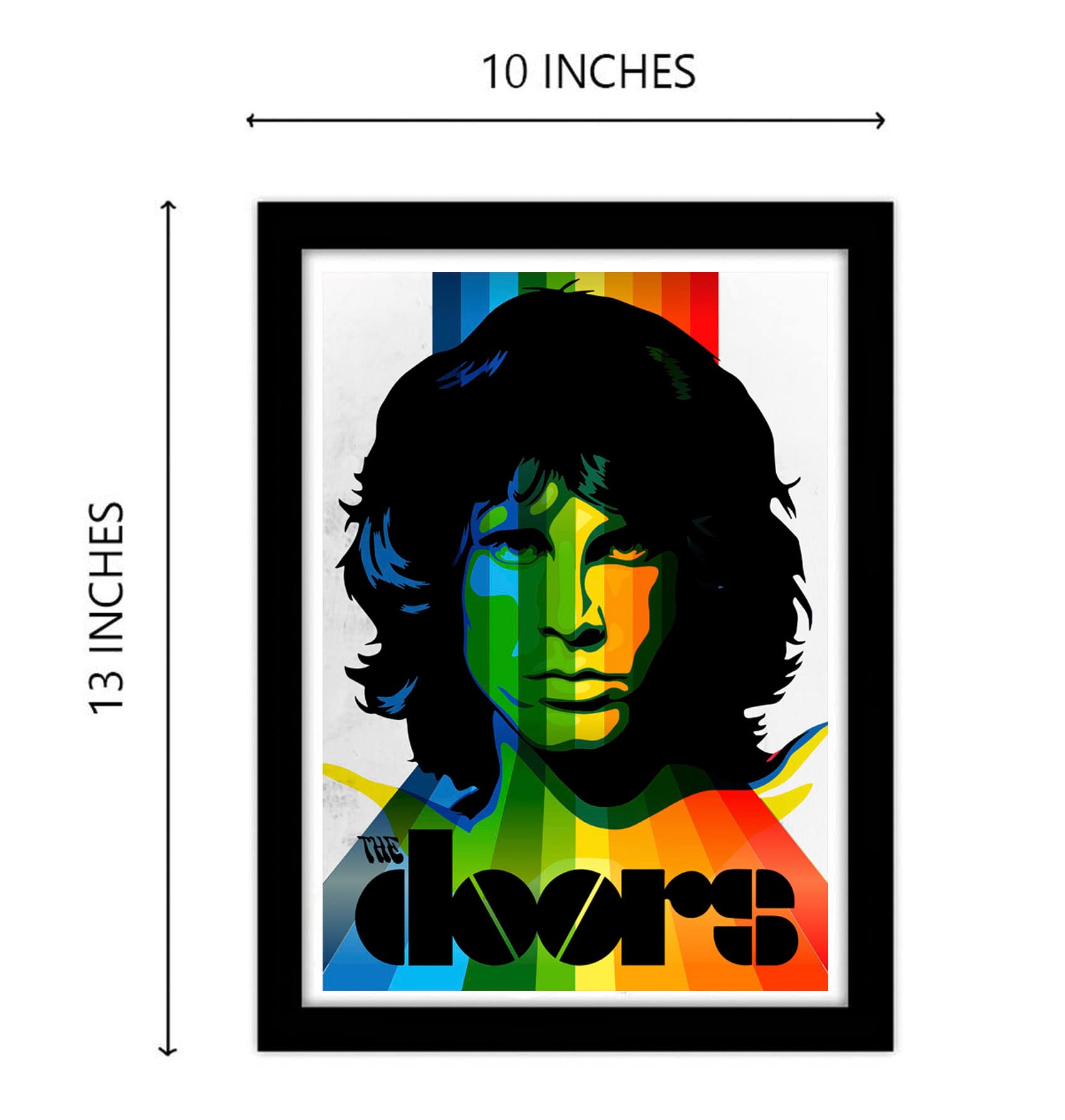 Good Hope The Door Jim Morrison Popart Framed Poster, Multicolour, Print, 10Inch X 13Inch For Room Office Wall