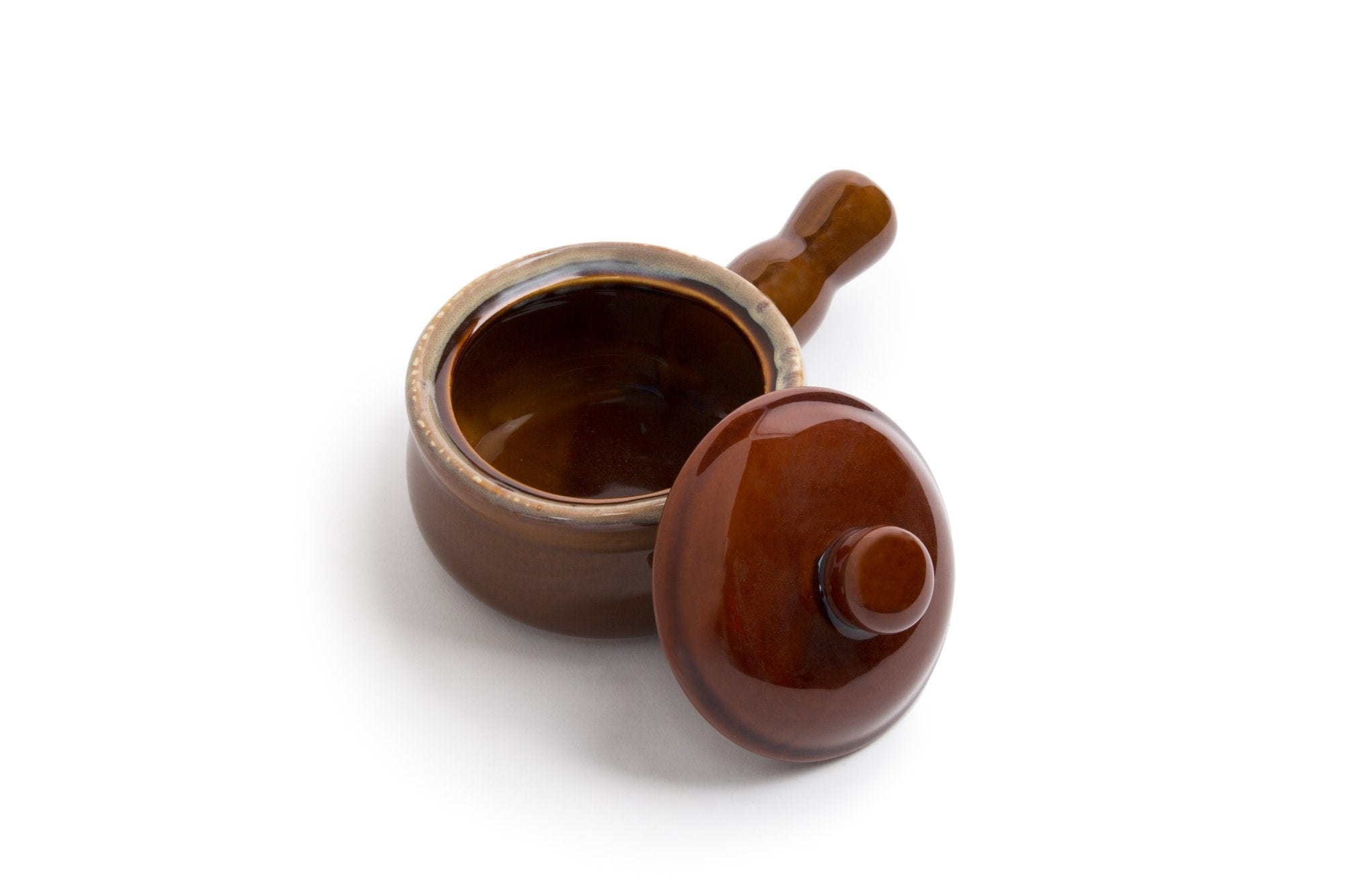 Fox Run 349 Run French Onion Soup Bowl With Lid, 4.75 X 7.75 X 4 Inches, Brown