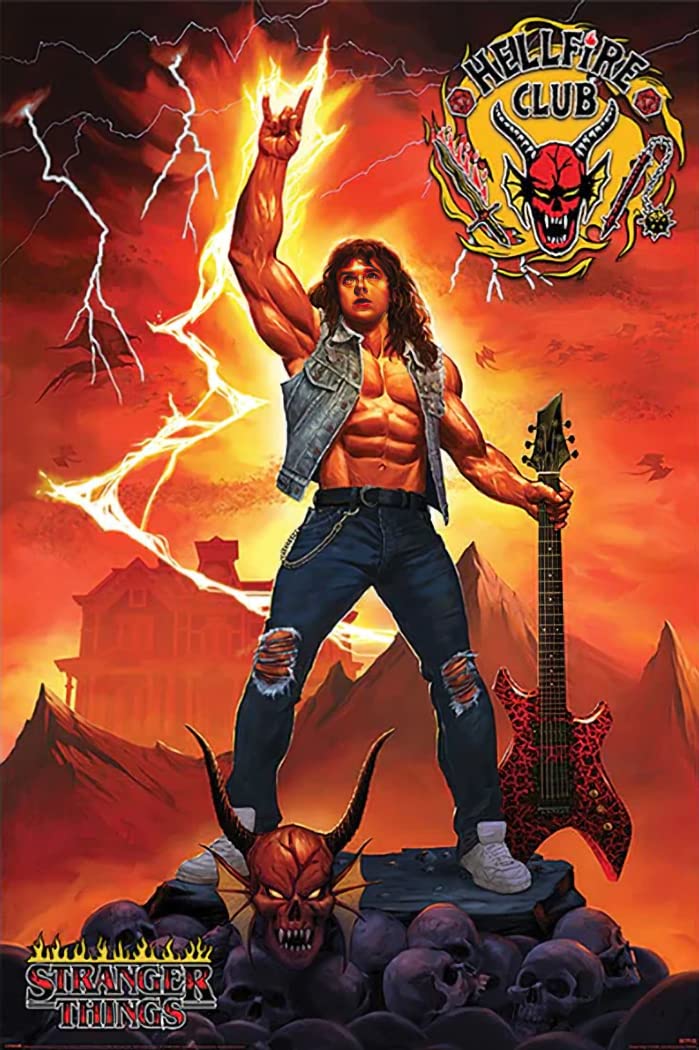 Stranger Things 4 - Tv Show Poster/Print (Hellfire Club Rock God/Eddie Munson) (Size: 24'' X 36'')