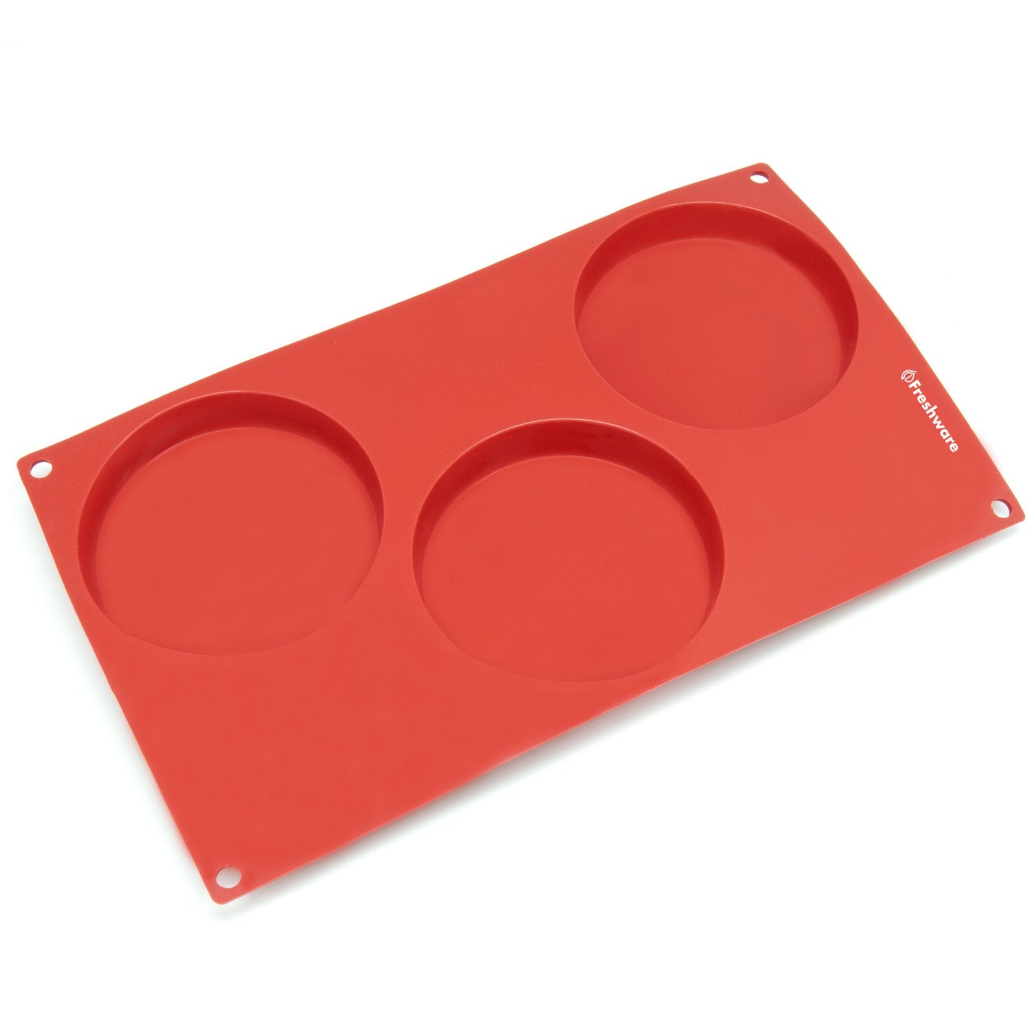Silicone Molds [Coaster, 3 Cup] Cupcake Baking Pan - Free Paper Muffin Cups - Non Stick, Bpa Free, 100% Silicon & Dishwasher Saf
