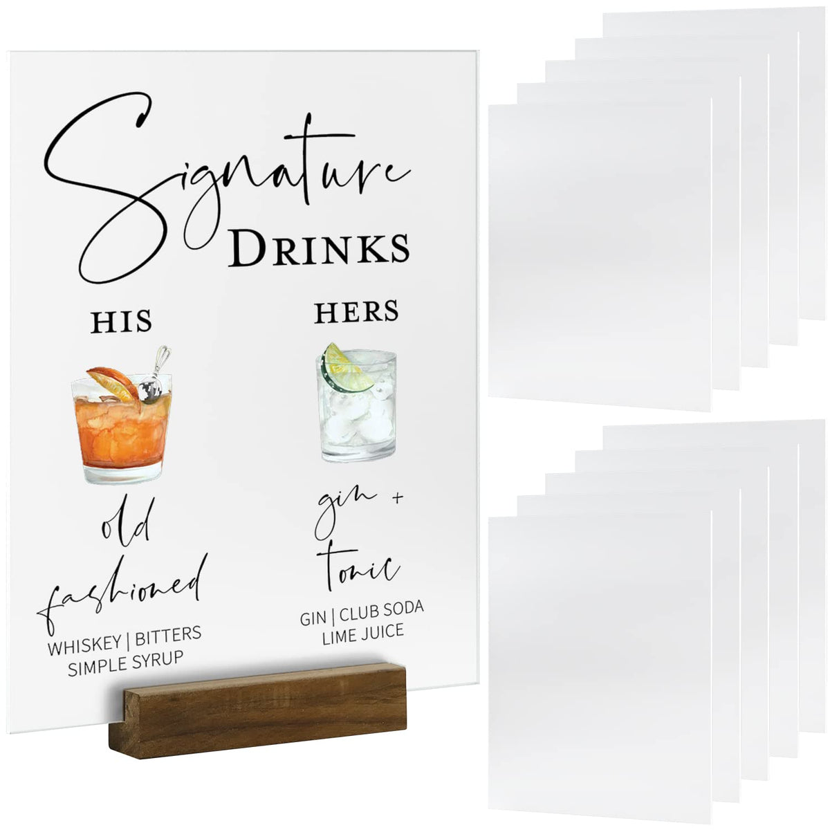 10 Pack 8X10 Inch Frosted Acrylic Sign Blank For Tabletop Sign, Diy Blank Frosted Acrylic Sign 8X10 Acrylic Sheet 1/8 Inch Thick