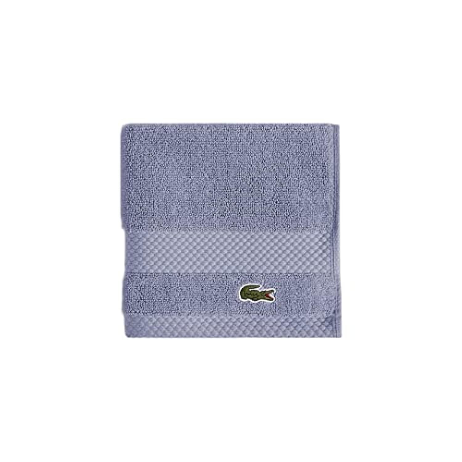 Lacoste Heritage Supima Cotton Wash Cloth, Light Denim, 13'' X 13''