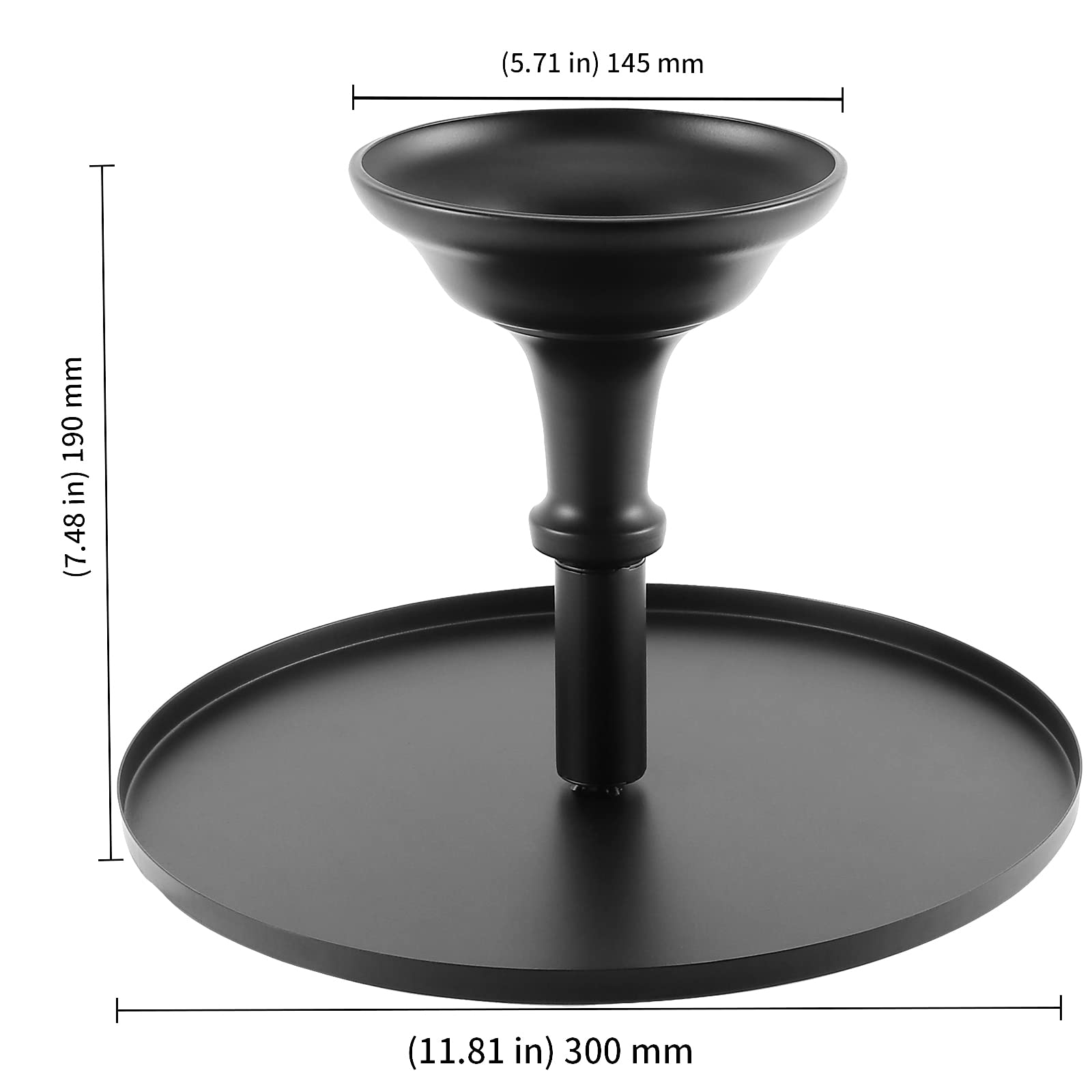 Keileoho 12 Inch Cake Stand, Adjustable Cake Holder, Round Iron Cake Display Stand Cupcake Dessert Tray For Dessert Table, Birth