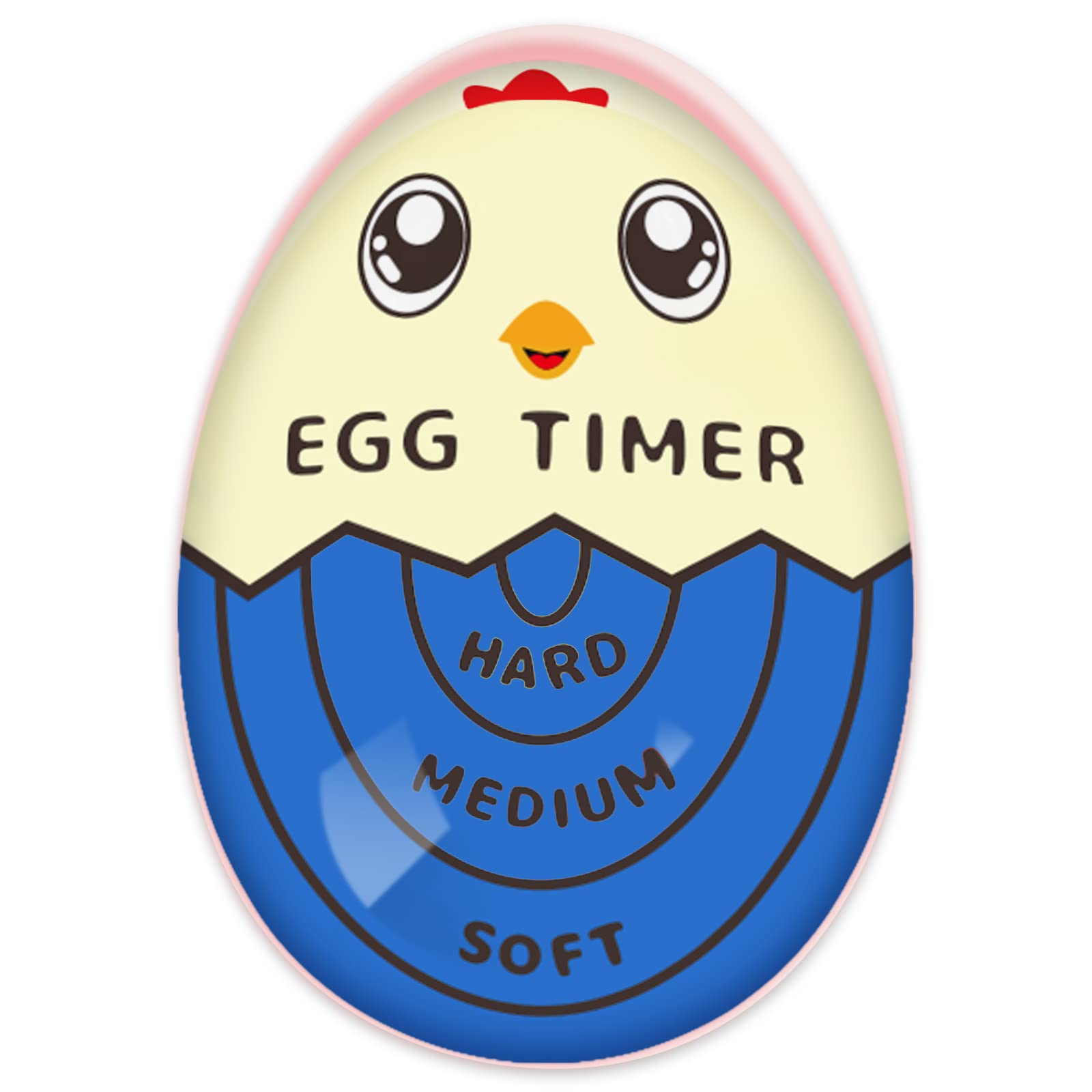 Lasubst Egg Timer for Boiling Eggs That Changes Color When Done, Blue