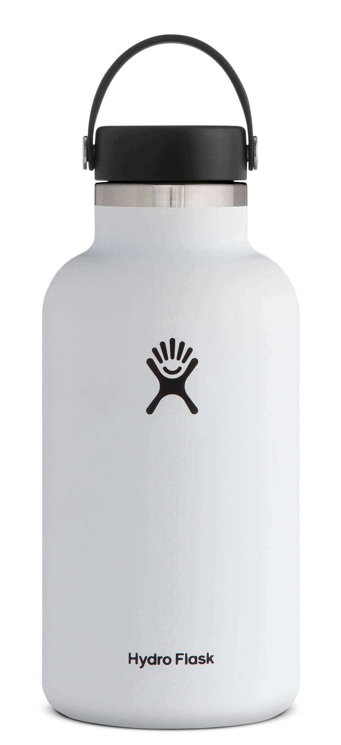 Hydro Flask, Bottle Wide Mouth With Flex Cap White 64 Ounce