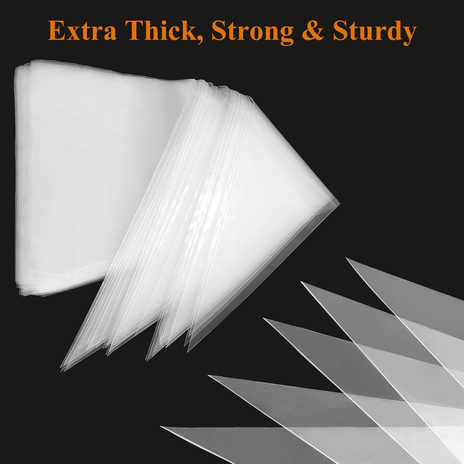 Inditradition Pastry, Cake Icing Piping Decorating Bags (26 x 17 cm, Clear) - Pack of 100