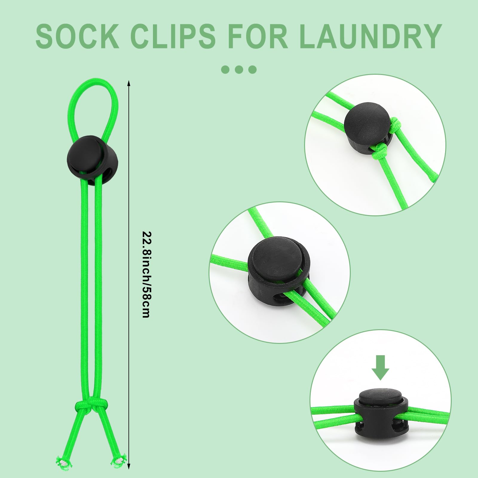 Wowangce 50 Pcs Sock Clips For Laundry Locks Your Socks Laundry Sock Holder Sock Tie Clips Sock Organizer For Washing Machine An