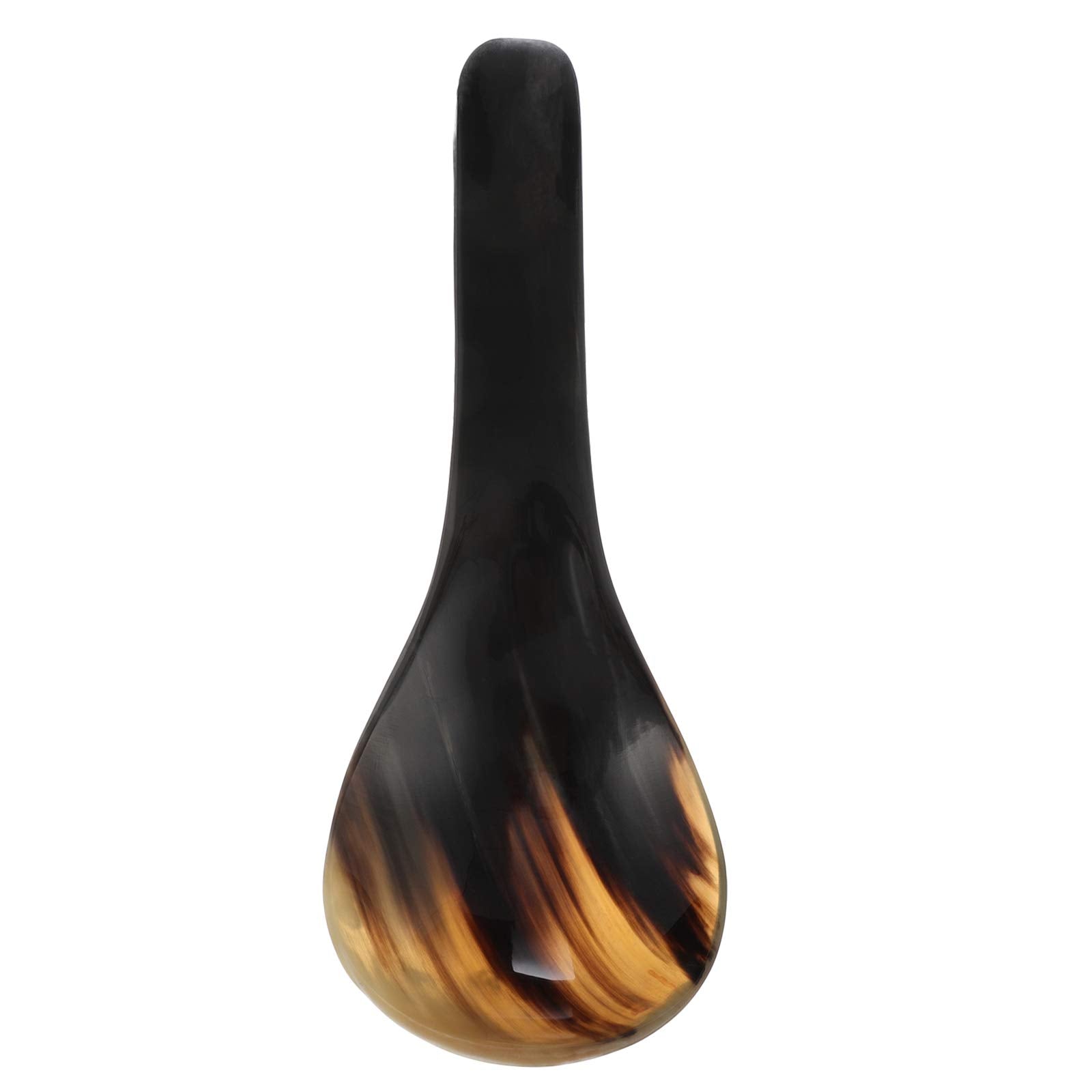 Healifty Horn Soup Spoon 9.29 inch Ox Horn Scoop for Serving Stirring Portioning Smooth Handmade Kitchen Utensil for Home Cookin